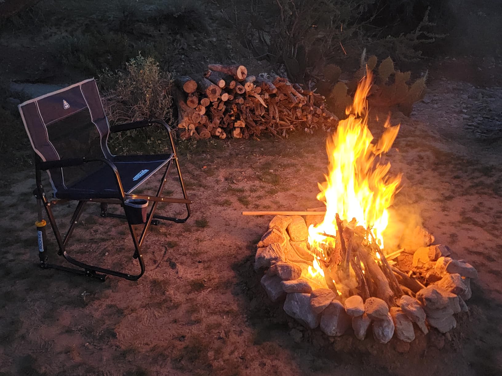 GCI Outdoor Freestyle Rocker Camping Chair - Black customer photo 1