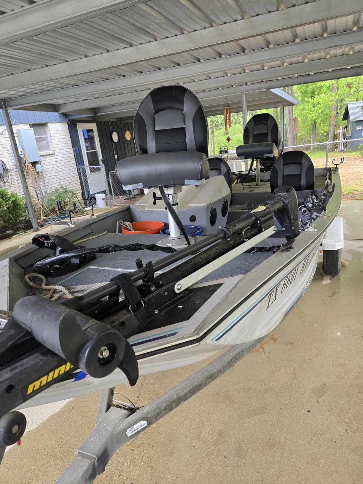 NORTHCAPTAIN Deluxe A Pair of Marine High Back Folding Boat Chair Fishing Boat Seat,for Fishing, Bass/Jon/Pontoon Boat Chairs, 4 Mounting Screws Included customer photo 1