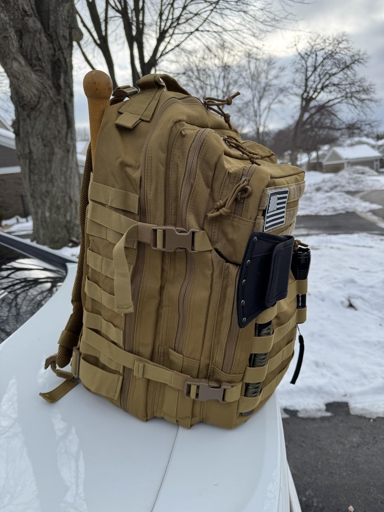 QT&QY 45L Military Tactical Backpacks Molle Army Assault Pack 3 Day Bug Out Bag Hiking Rucksack customer photo 1