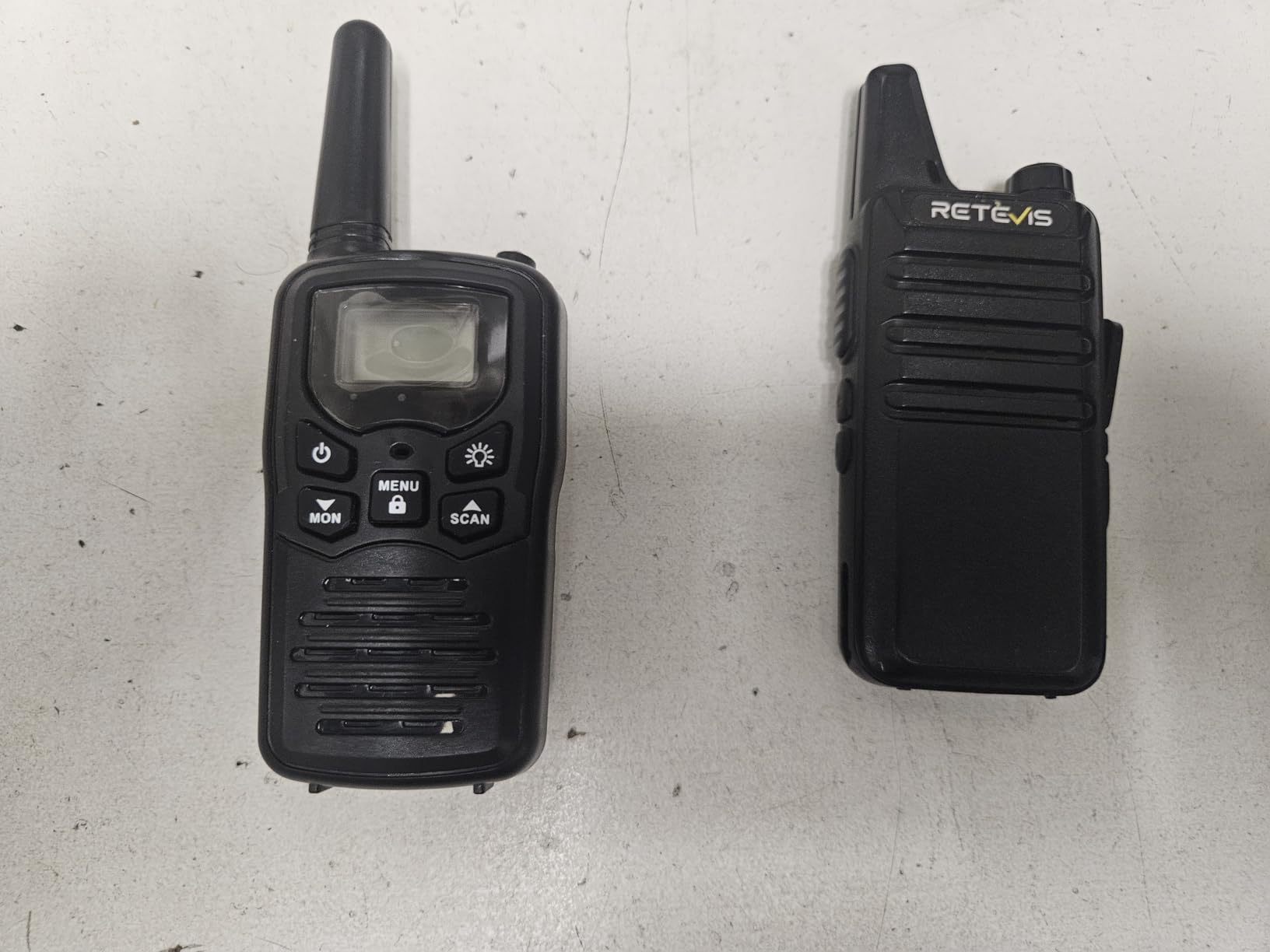 MOICO Walkie Talkies for Adults, 22 Channel Long Range FRS Two-Way Radios, 2 Pack, Compact Portable, LED Flashlight, VOX, LCD Display, Hiking, Camping, Outdoor Trips customer photo 1