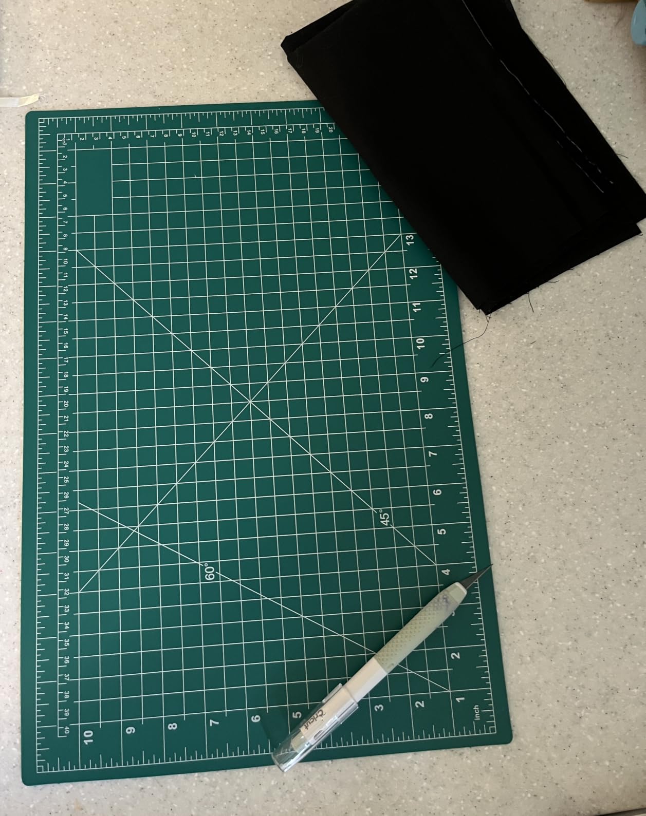 anezus Self Healing Sewing Mat, Rotary Cutting Mat Double Sided 5-Ply Craft Cutting Board for Sewing Crafts Hobby Fabric Precision Scrapbooking Project 9inch x 12inch(A4) customer photo 2