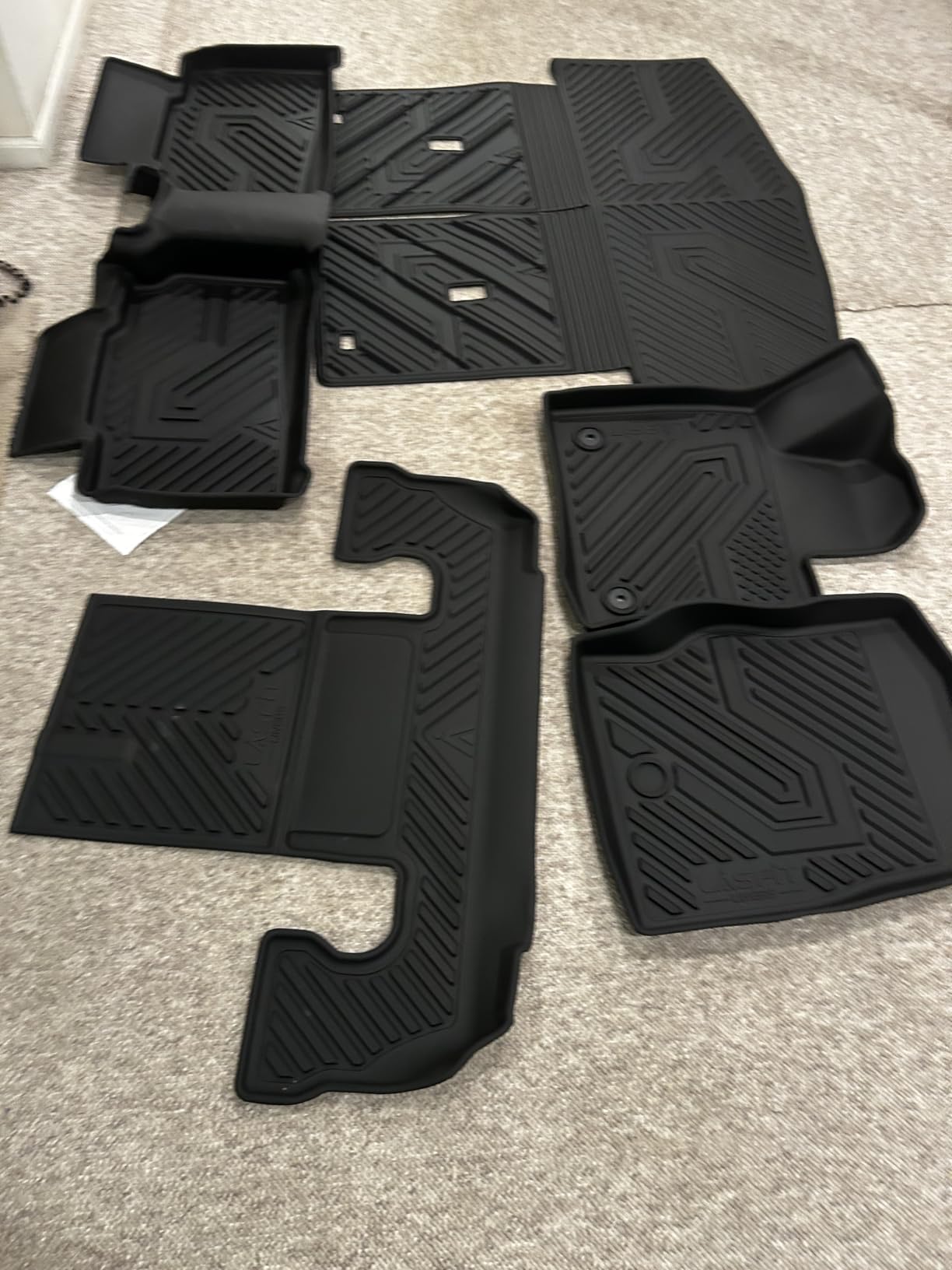 LASFIT Floor Mats for Ford F-150 2015-2026 SuperCrew, w/o Fold Flat Storage | F150 Lightning 2022-2025 SuperCrew Carpet Floor, All Weather TPE Protector Easy Clean Anti-Slip Truck Floor Liners customer photo 1