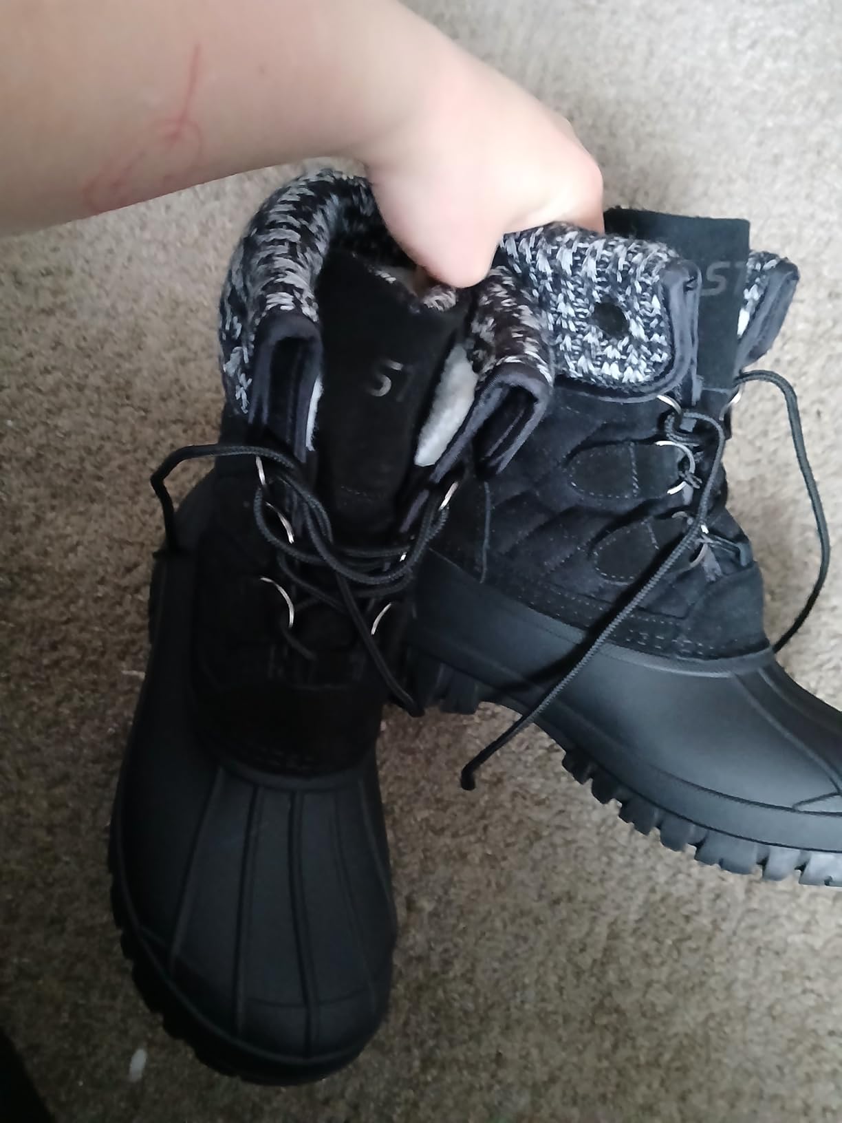 STQ Womens Winter Duck Boots Waterproof Cold Weather Snow Boots | Insulated, Warm, Outdoor, Everyday Wear customer photo 1
