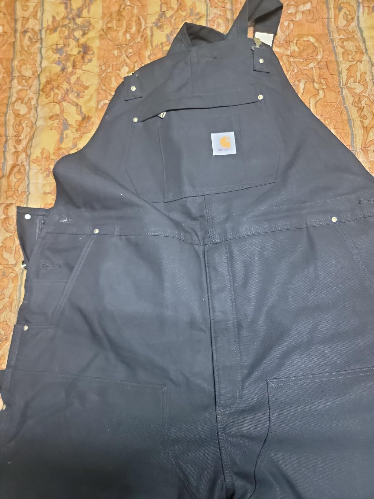 Carhartt Men's Loose Fit Firm Duck Insulated Bib Overall customer photo 2