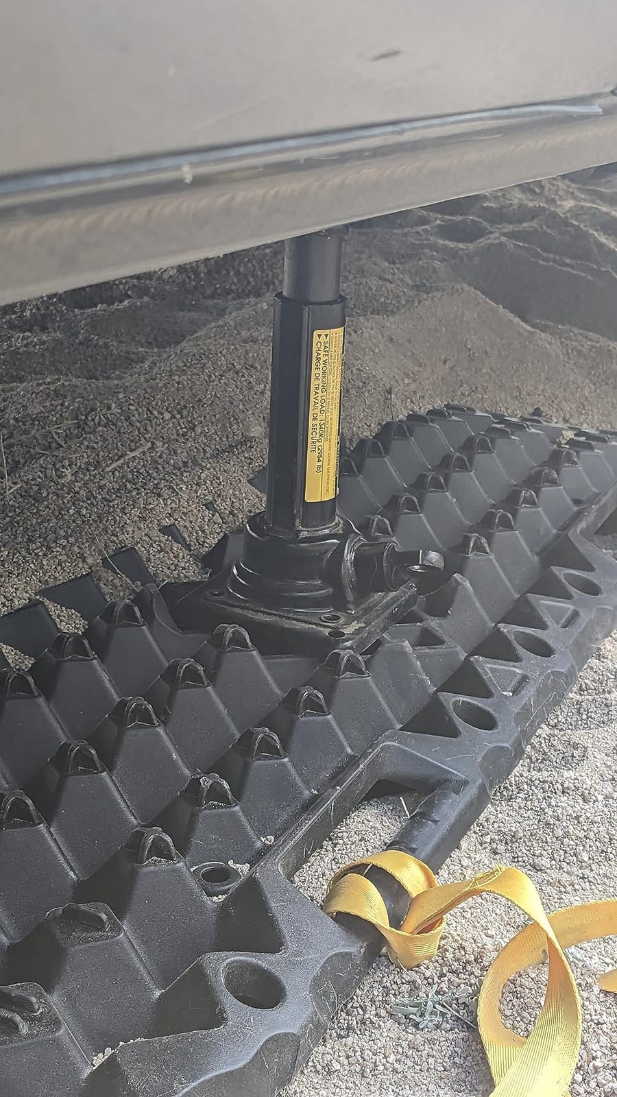 BUNKER INDUST Off-road Traction Boards with Jack Base,Pair Recovery Track 4X4 Jeep Truck Emergency Tire Traction Mat with Bag -Sand, Mud, Snow Tracks Black Traction Pad (Gen 7th) customer photo 2