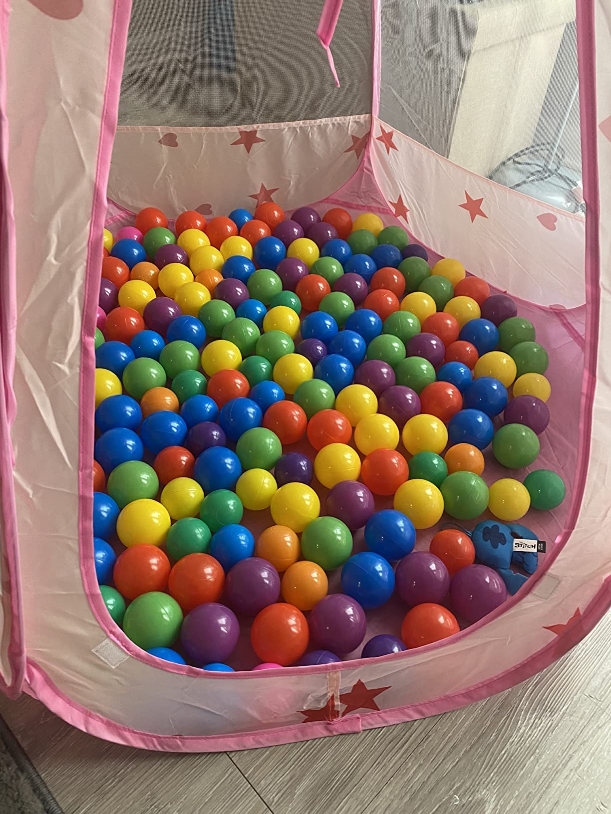 Baby Ball Pit for Toddler with 50 Balls, Kids Pop Up Play Tent for Girls, Princess Toys for Children Indoor & Outdoor Playhouse with Carry Bag (Ball Pit with 50 Balls) customer photo 2