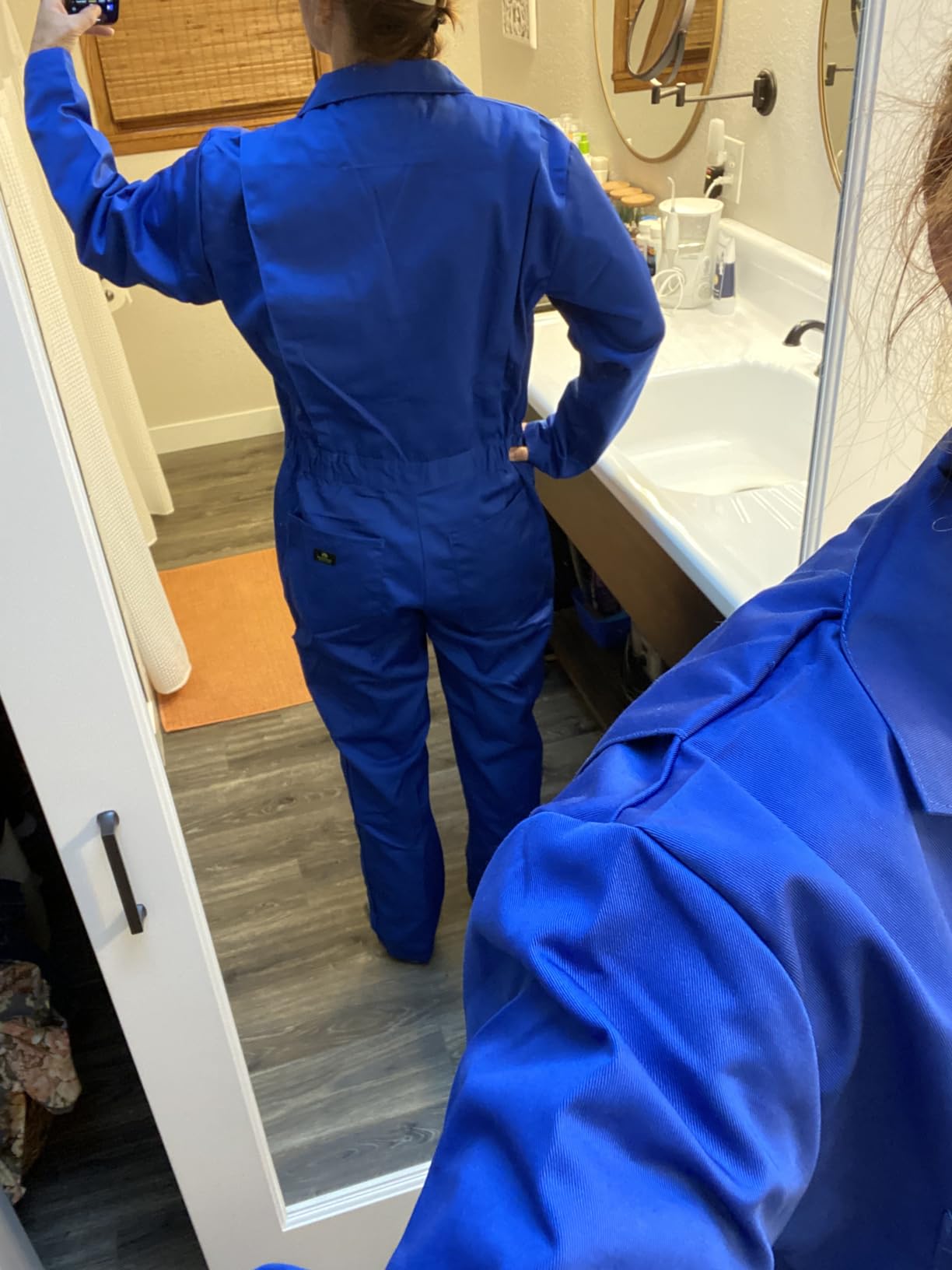 Natural Uniforms Mens Long Sleeve Zip Up Twill Coverall, Stain and Wrinkle Resistant customer photo 2