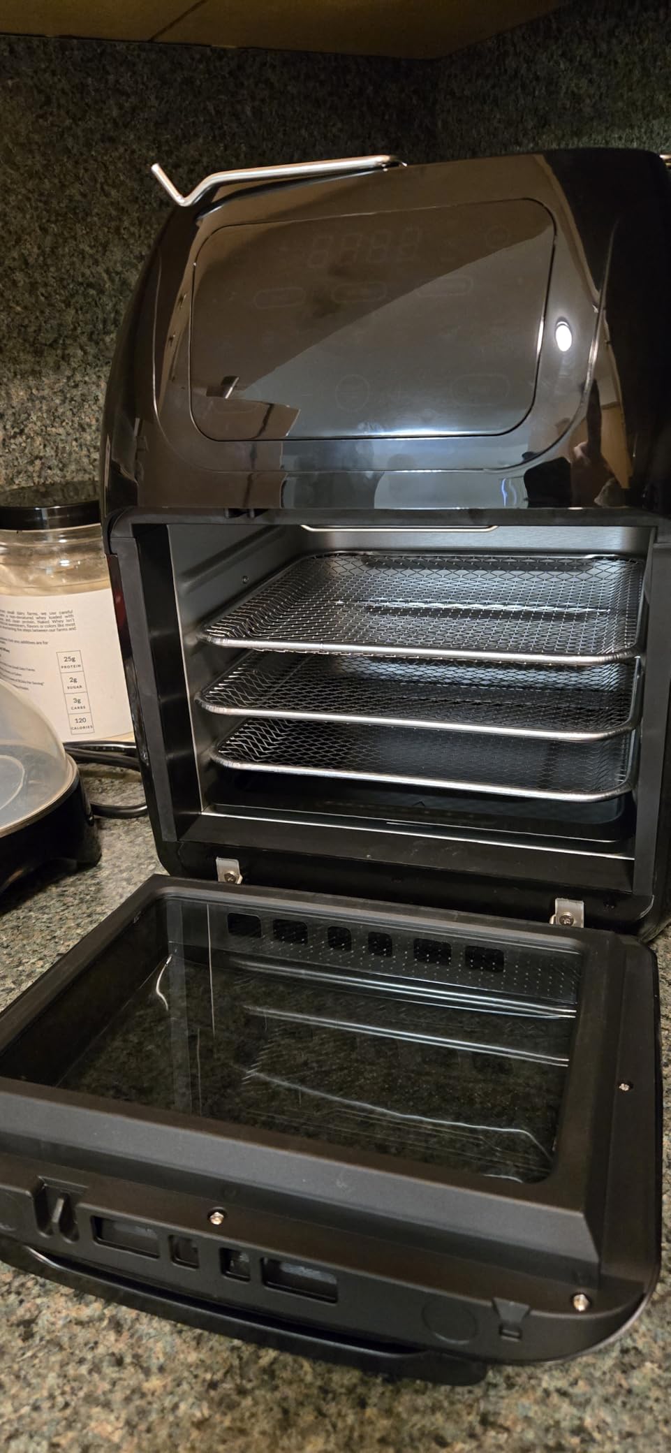 CHEFMAN Multifunctional Digital Air Fryer+ Rotisserie, Dehydrator, Convection Oven, 17 Touch Screen Presets Fry, Roast, Dehydrate, Bake, XL 10L Family Size, Auto Shutoff, Large Easy-View Window, Black customer photo 2