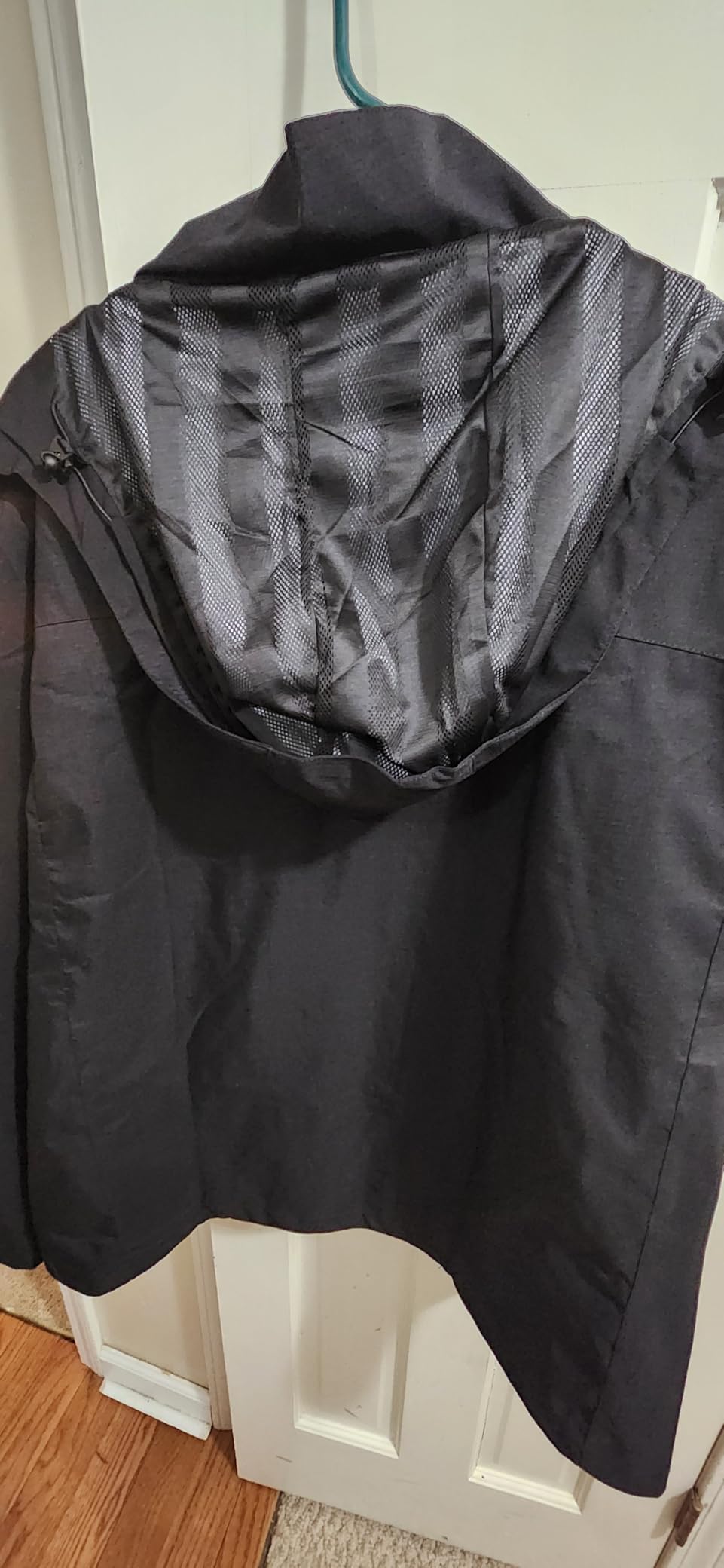 Men's Lightweight Waterproof Hooded Rain Jacket Outdoor Raincoat Shell Jacket for Hiking Travel customer photo 2