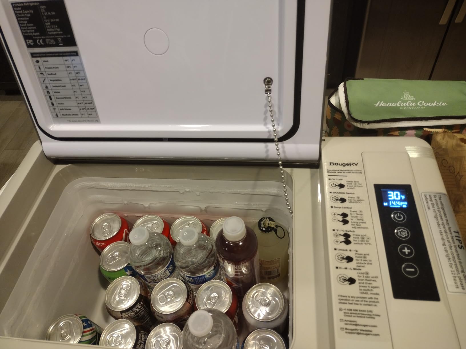 BougeRV 12v refrigerator 23 Quart, -8 to 50 Portable Freezer for Car, Grey | No Ice Needed, Use as Fridge or Freezer, Fast 15-Min Cool to 32, 12/24V DC, 110V AC, Electric Cooler for Camping, Road Trip customer photo 2