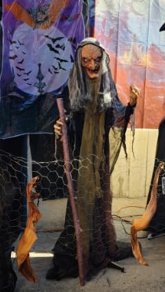 Haunted Hill Farm Life-Size Talking Witch customer photo 2