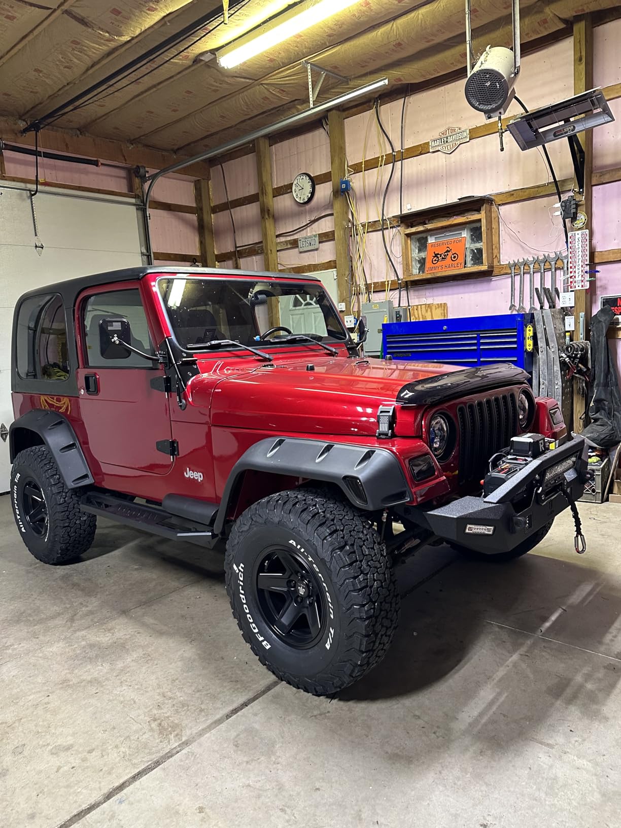 Mammoth Boulder Matte Black Wheel 17x9-6mm Offset | One-Piece Cast Aluminum Off-Road Rim | 5x127 Bolt Pattern | Compatible with 2007-2018 Jeep Wrangler JK customer photo 2