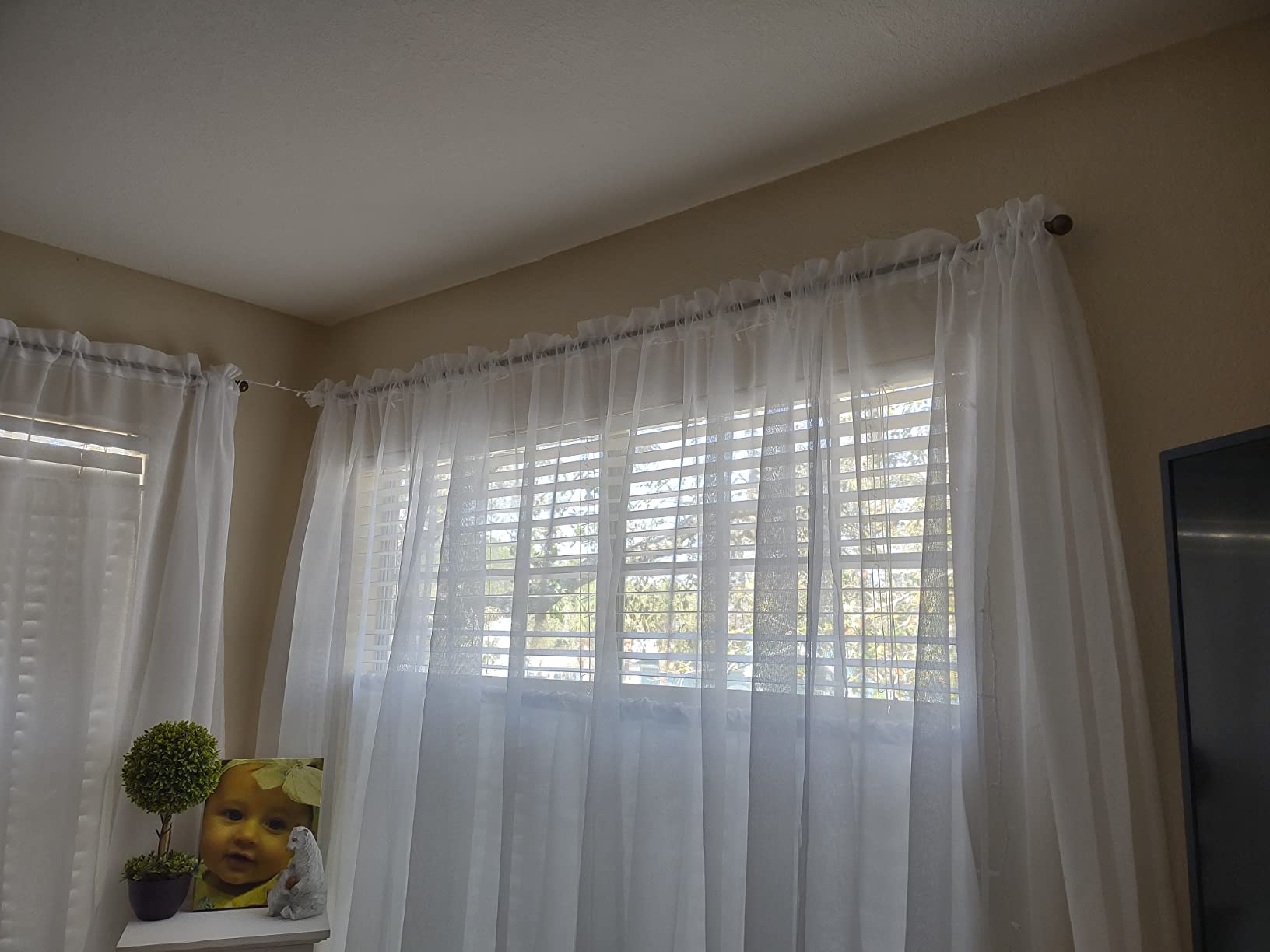 H.VERSAILTEX Blackout Curtains Ivory 63 Inch customer photo 2