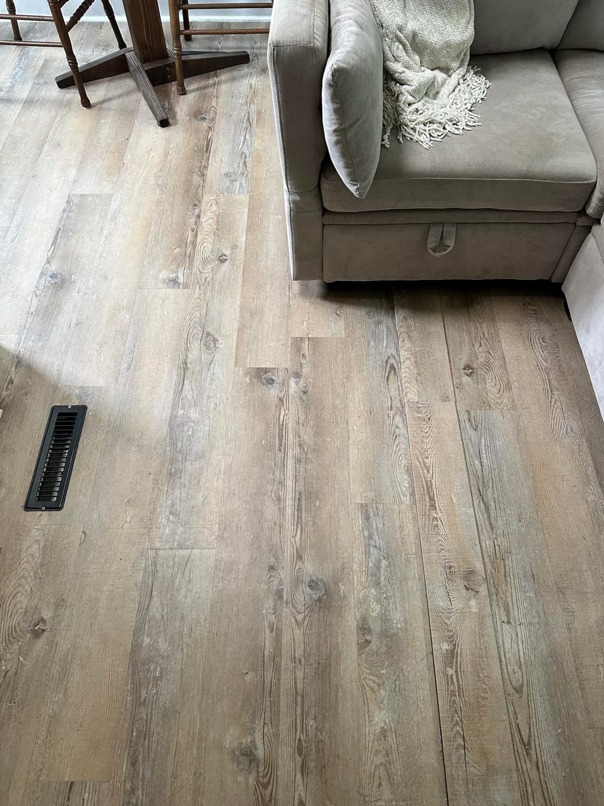 MSI Hampstead Boardwalk Gray 6in. x 48in. Glue Down Wood Look LVT Plank customer photo 2