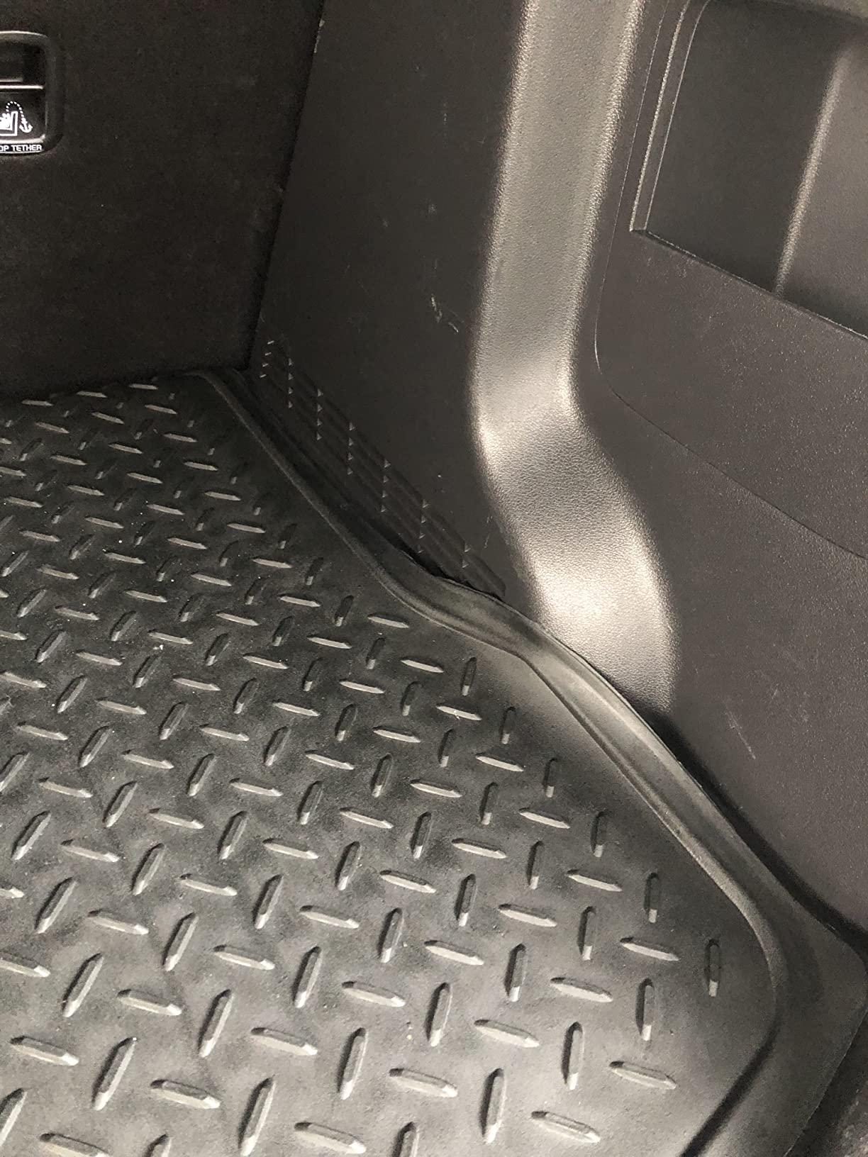 BDK Trim-to-Fit Heavy Duty Cargo Mat - Universal Rubber Trunk Liner for Car, SUV, Van & Truck - Waterproof, Non-Slip, All-Weather Protection, Durable Cargo Floor Mat - 54