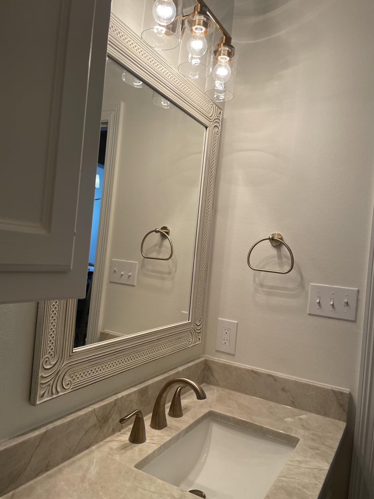 Delta Arvo Brushed Nickel Faucet 3 Hole, 8 Inch Widespread Bathroom Sink Faucet for Vanity, Push-Pop Drain Assembly, Spotshield Stainless 35840LF-SP customer photo 2
