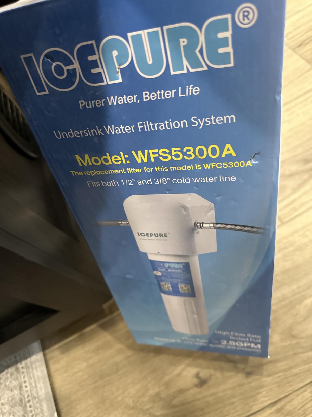 ICEPURE WFC5300A Under Sink Water Filter System, 3 Years or 22000 Gallons Ultra High Life, Replacement for ICEPURE WFS5300A Under Sink Water Filtration System, Removes Heavy Metals, Chlorine customer photo 1