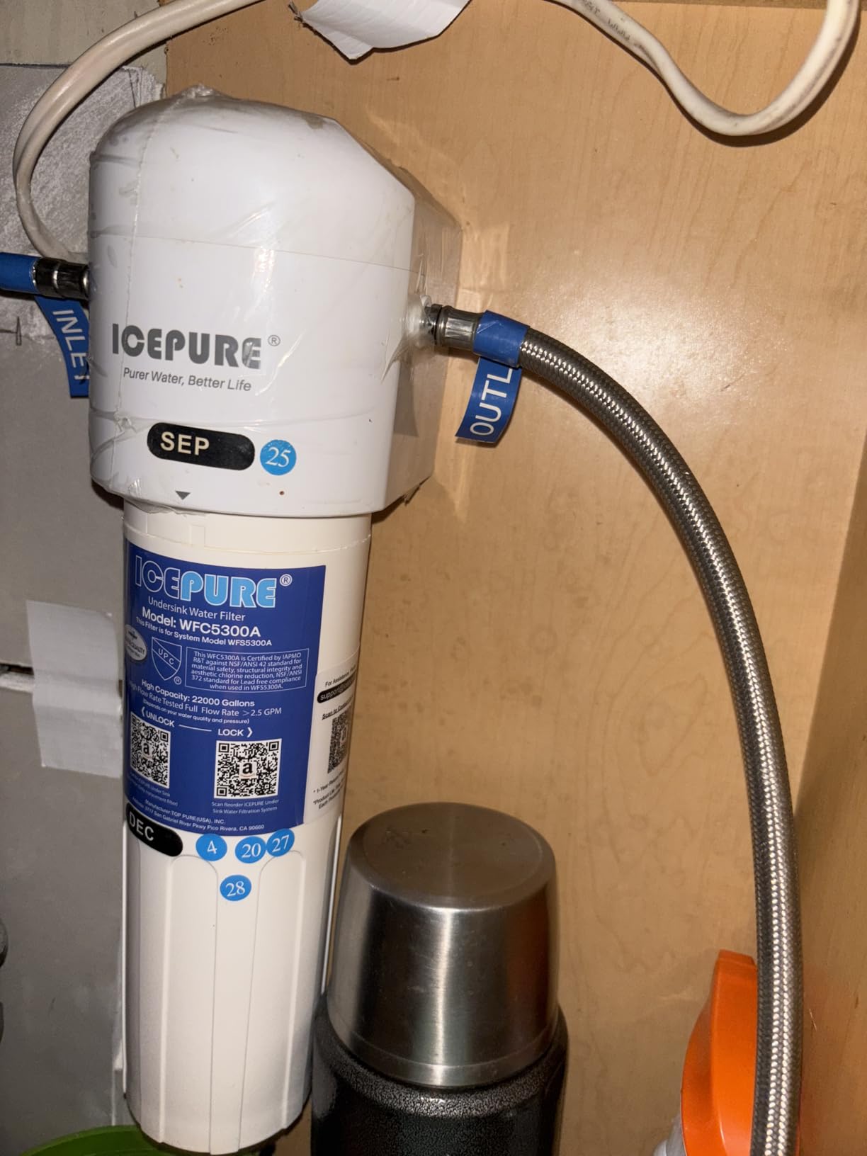 ICEPURE WFC5300A Under Sink Water Filter System, 3 Years or 22000 Gallons Ultra High Life, Replacement for ICEPURE WFS5300A Under Sink Water Filtration System, Removes Heavy Metals, Chlorine customer photo 2