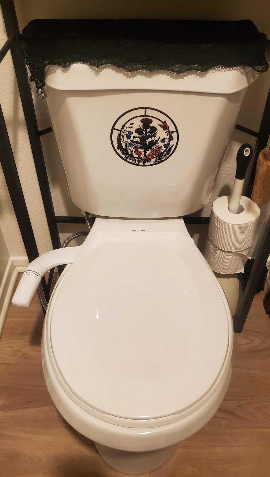 SAMODRA Ultra-Slim Hygienic Bidets Attachment for Existing Toilets - Adjustable Fresh Water Pressure Dual Nozzle (Frontal & Rear Wash) Easy to Install, Silver customer photo 2