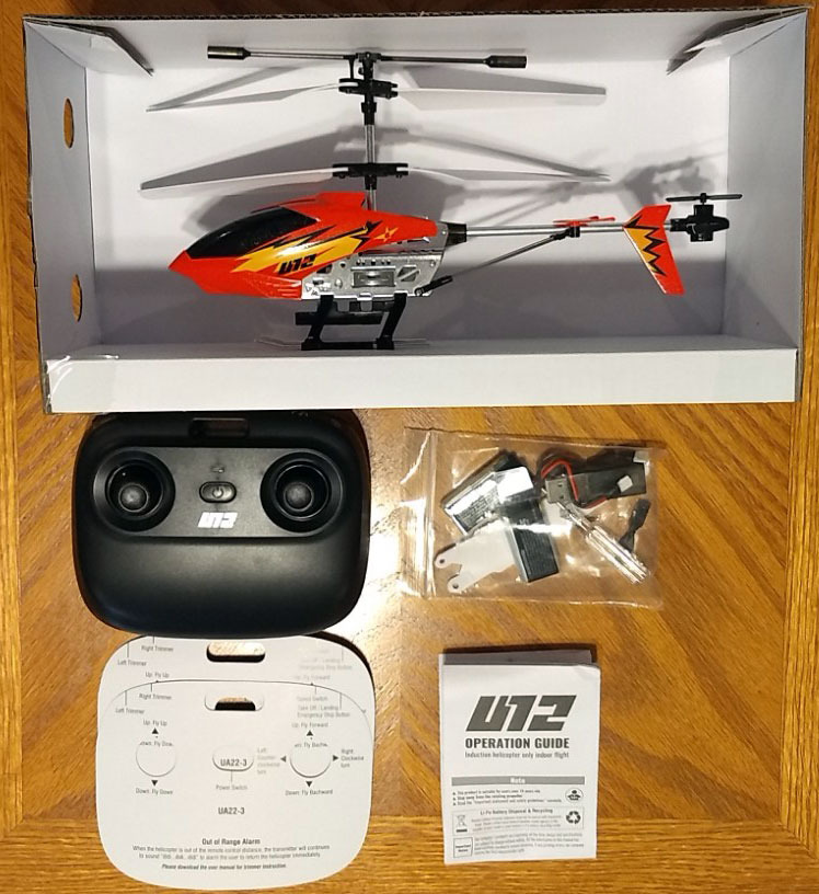 U12 Remote Control Helicopter Mini RC Helicopter with Altitude Hold Blue, One Key take Off/Landing and 2 Batteries, High/Low Speed, LED Light, for Adults Kids customer photo 2