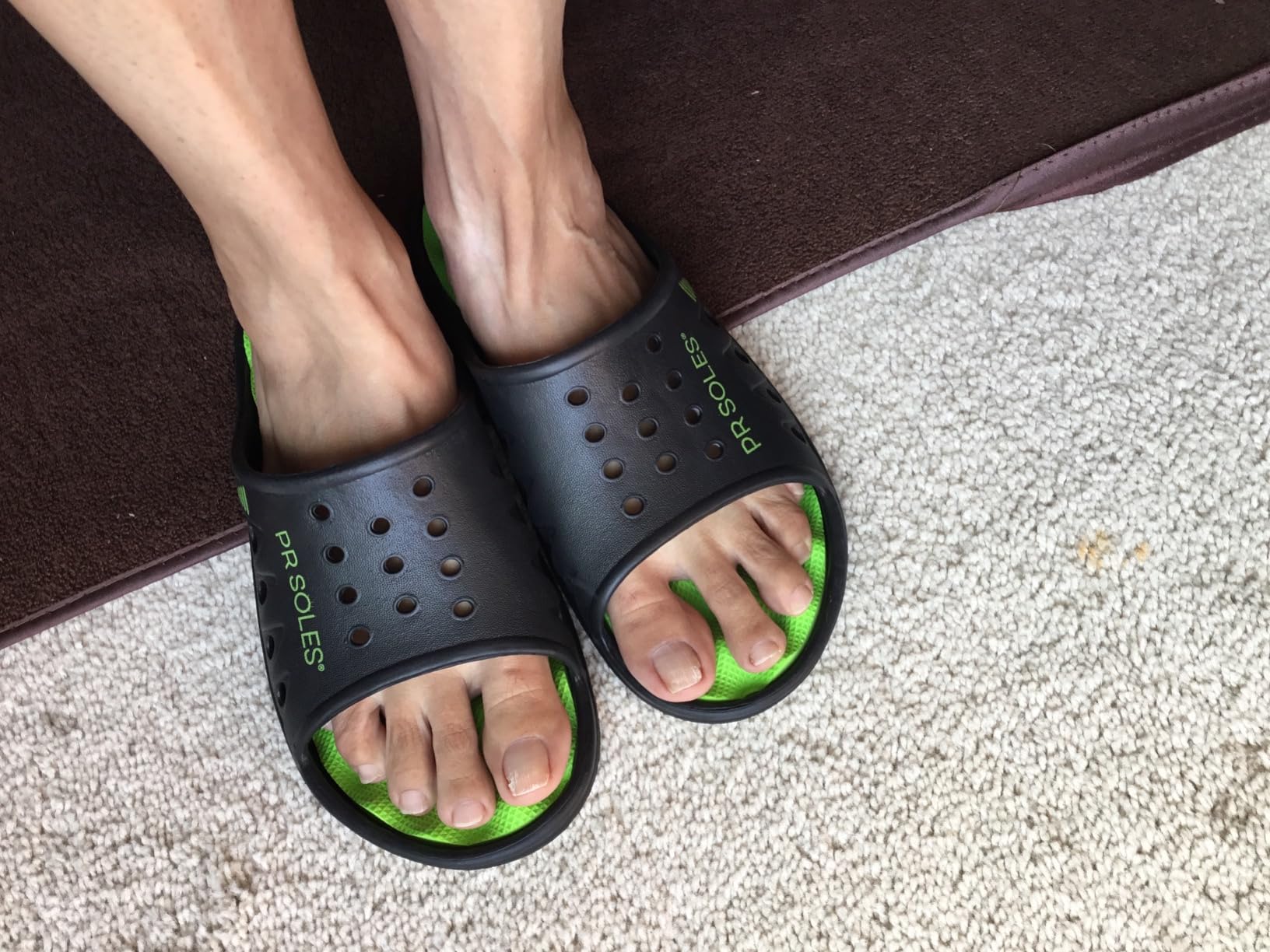Gone For a Run PR Soles Recovery Slides - Massaging Footbed - Unisex customer photo 2