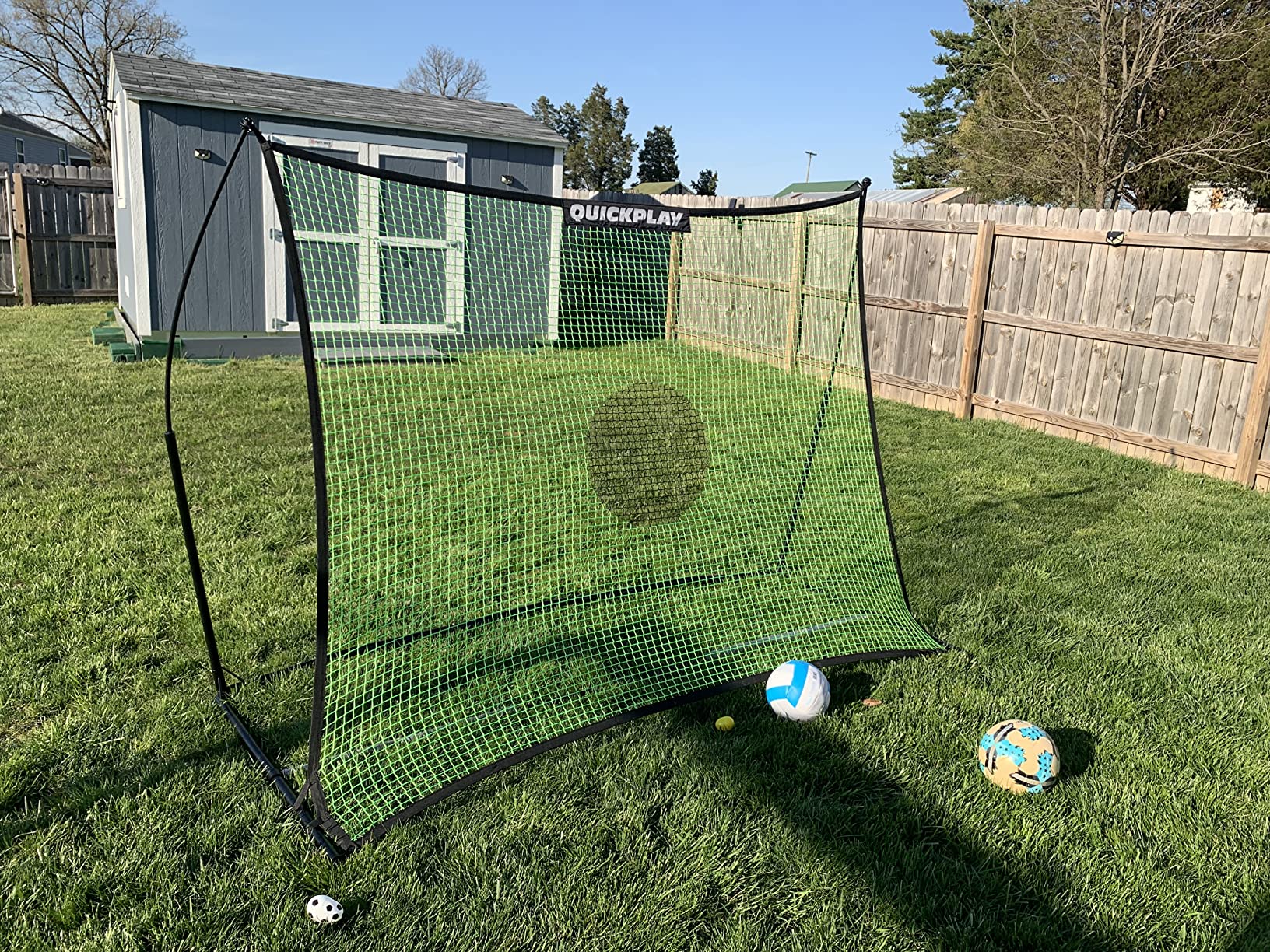 QUICKPLAY Tekkers Soccer Rebounder Net for Passing & First Touch | Loop-pass return technology, Weighted base frame, 90-second Flexi-Post setup, 5-layer net, Solo & team drills customer photo 1