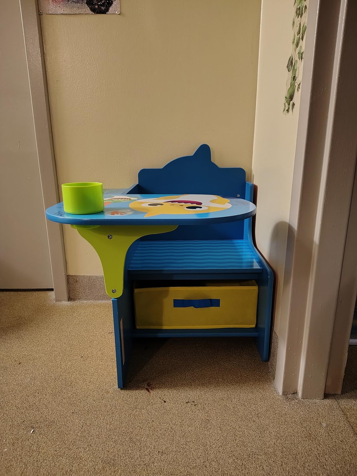 Delta Children Space Adventures Chair Desk with Storage Bin - Ideal for Arts & Crafts, Snack Time, Homeschooling, Homework & More - Greenguard Gold Certified, Blue customer photo 1