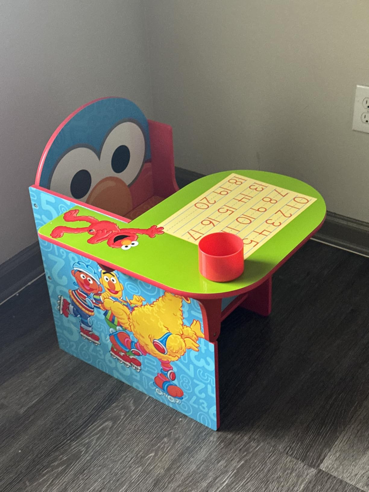 Delta Children Space Adventures Chair Desk with Storage Bin - Ideal for Arts & Crafts, Snack Time, Homeschooling, Homework & More - Greenguard Gold Certified, Blue customer photo 2