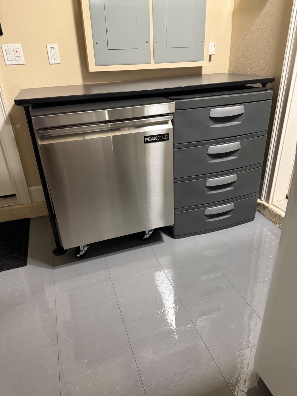 PEAK COLD Commercial Under Counter Stainless Steel Freezer; 27