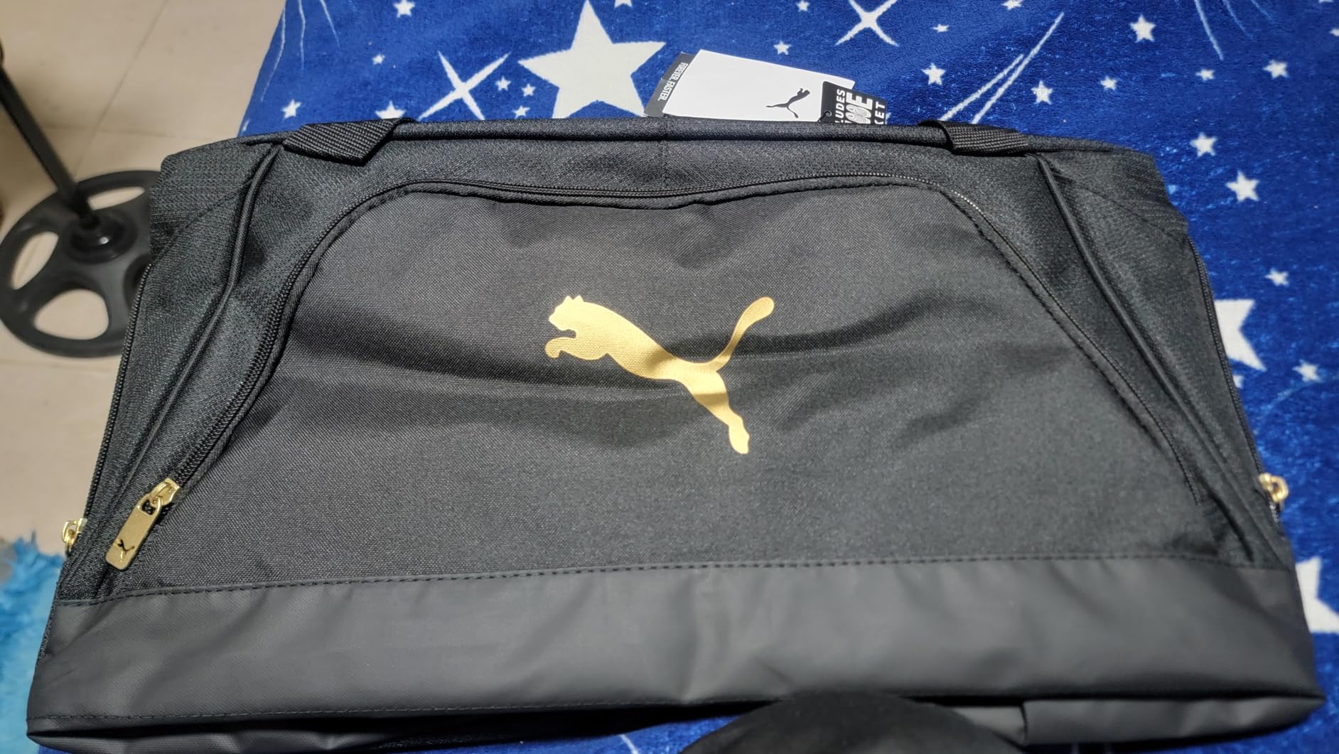 PUMA unisex-adult Accelerator Duffel Bag with Removable Strap & Shoe Pocket customer photo 1