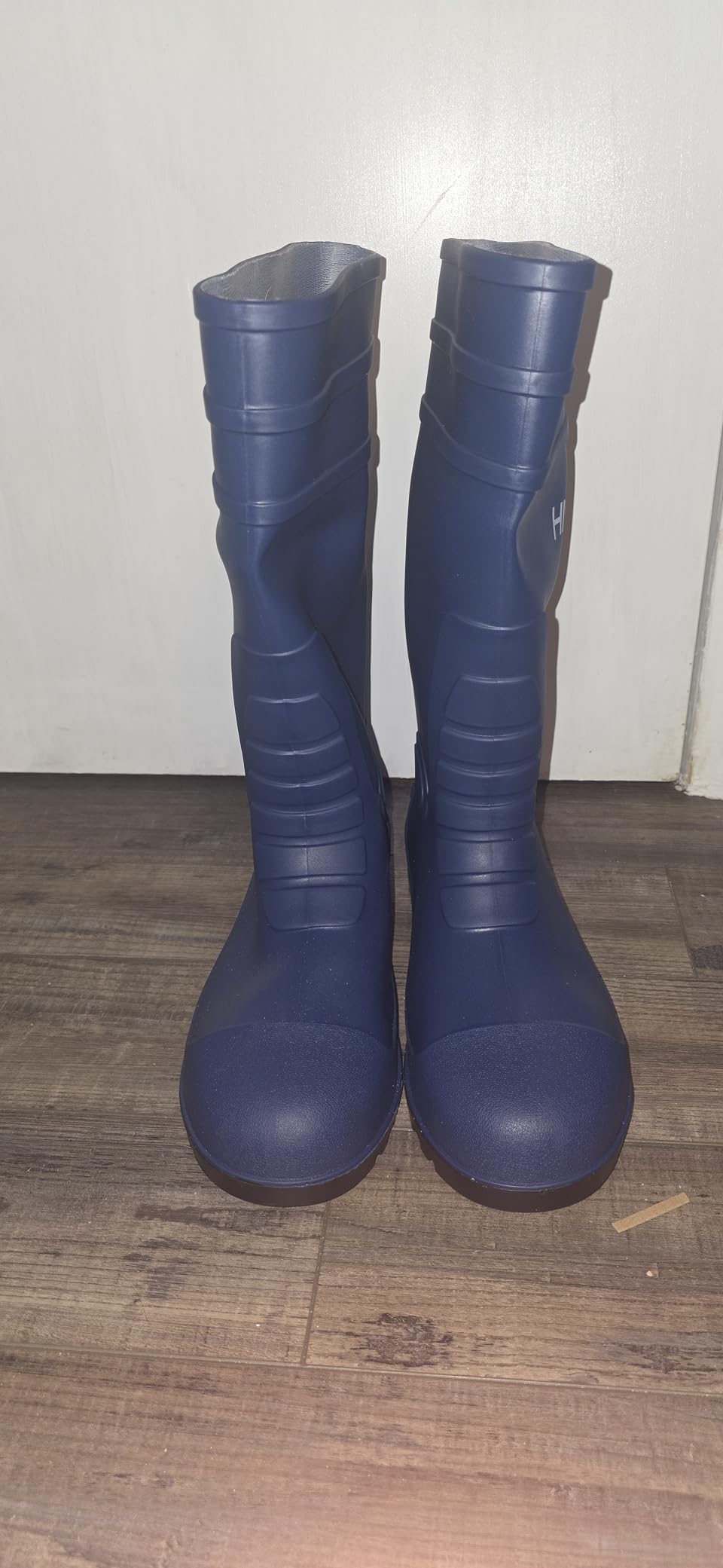 HISEA Men's Steel-Toe Rain Boots, Rubber Boots Waterproof Slip Resistant | Garden Fishing Outdoor Work Boots, Durable Slip-Resistant Knee Boots for Farm Agriculture and Industrial Work customer photo 2