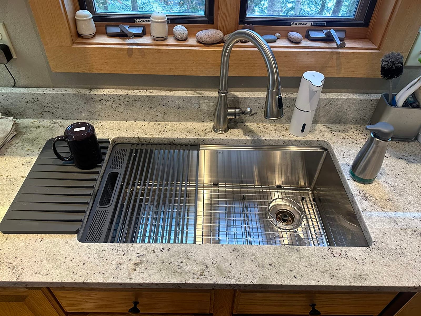 DELTA FAUCET 95B932-32S-SS Lorelai Workstation Kitchen Sink Undermount Stainless Steel Single Bowl with WorkFlow Ledge and Chef's Kit of 6 Accessories customer photo 2