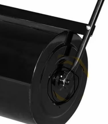 VINGLI 20 Inch Lawn Roller Water Filled Pull Behind Garden Drum Roller Push/Tow Behind, Water/Sand Filled for Garden, Lawn, Backyard (Black) customer photo 1