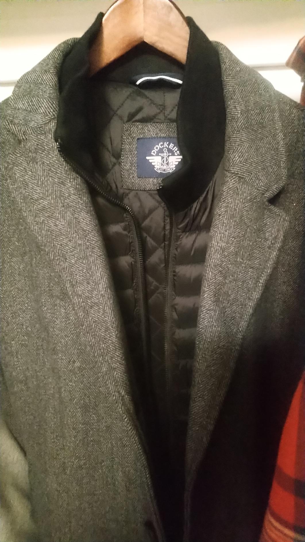 DOCKERS Men's Henry Wool Blend Top Coat (Regular and Big & Tall Sizes) customer photo 1
