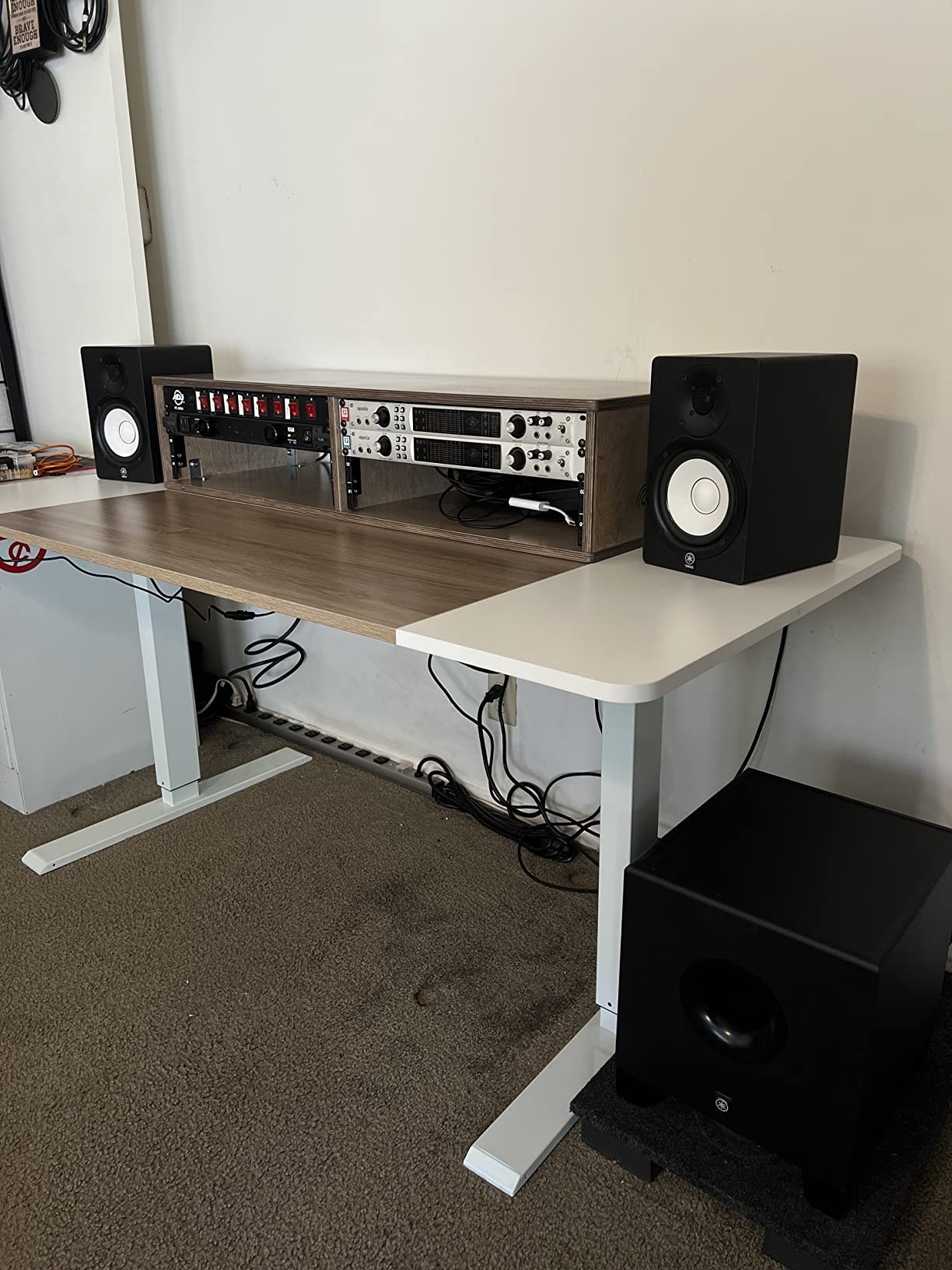 Sound Town DIY 2 x 4U Studio Rack with Baltic Birch Plywood, Golden Oak for Recording Room, Home Studio (SDRK-D4) customer photo 1
