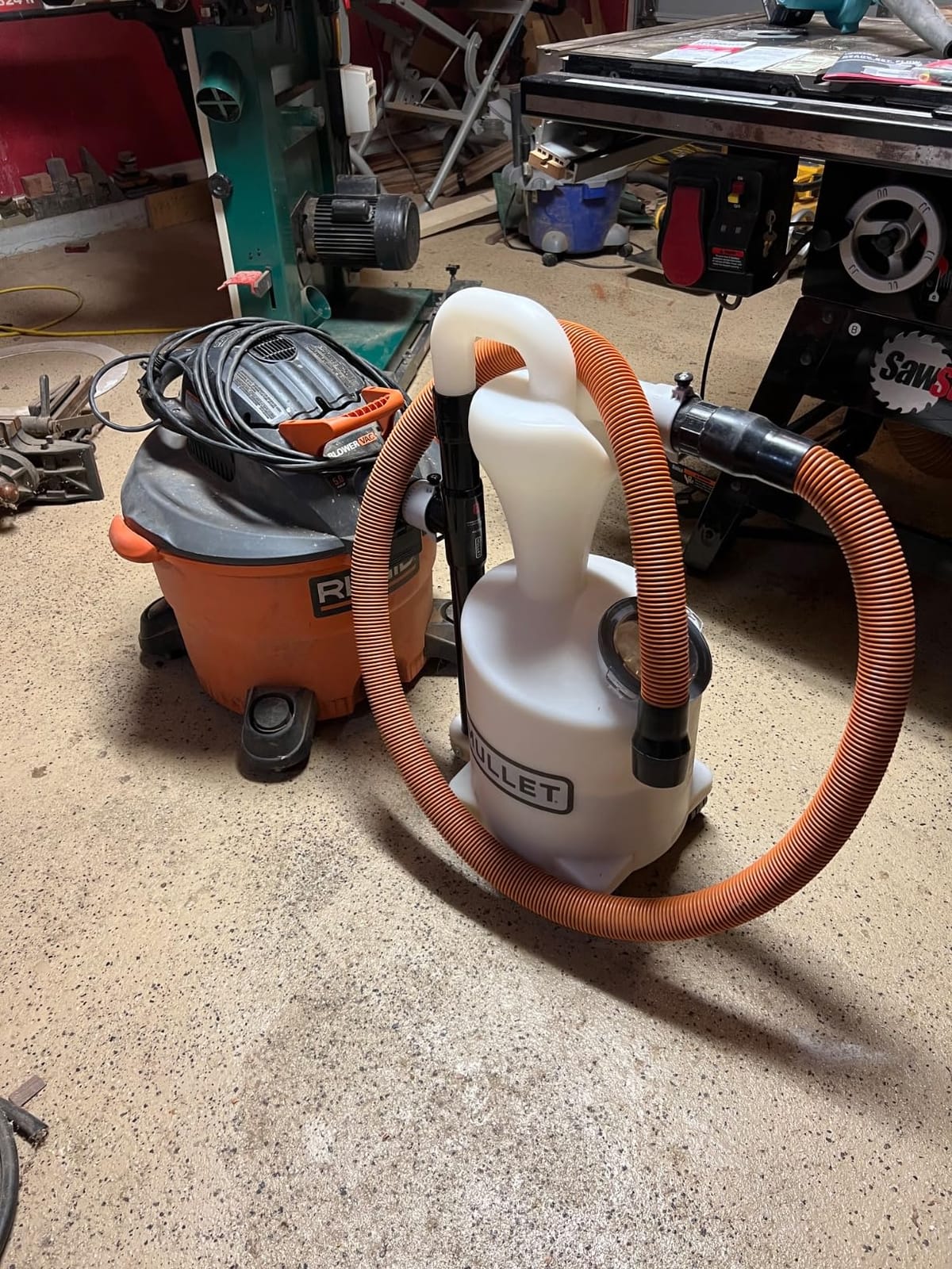 Mullet Cyclone Dust Collector, High-Speed Separator for Shop Vac | Reduce Clogged Filters, Cut-to-Fit PVC Fits Any Shop Vac, Separates Fine Dust & Heavy Debris customer photo 1