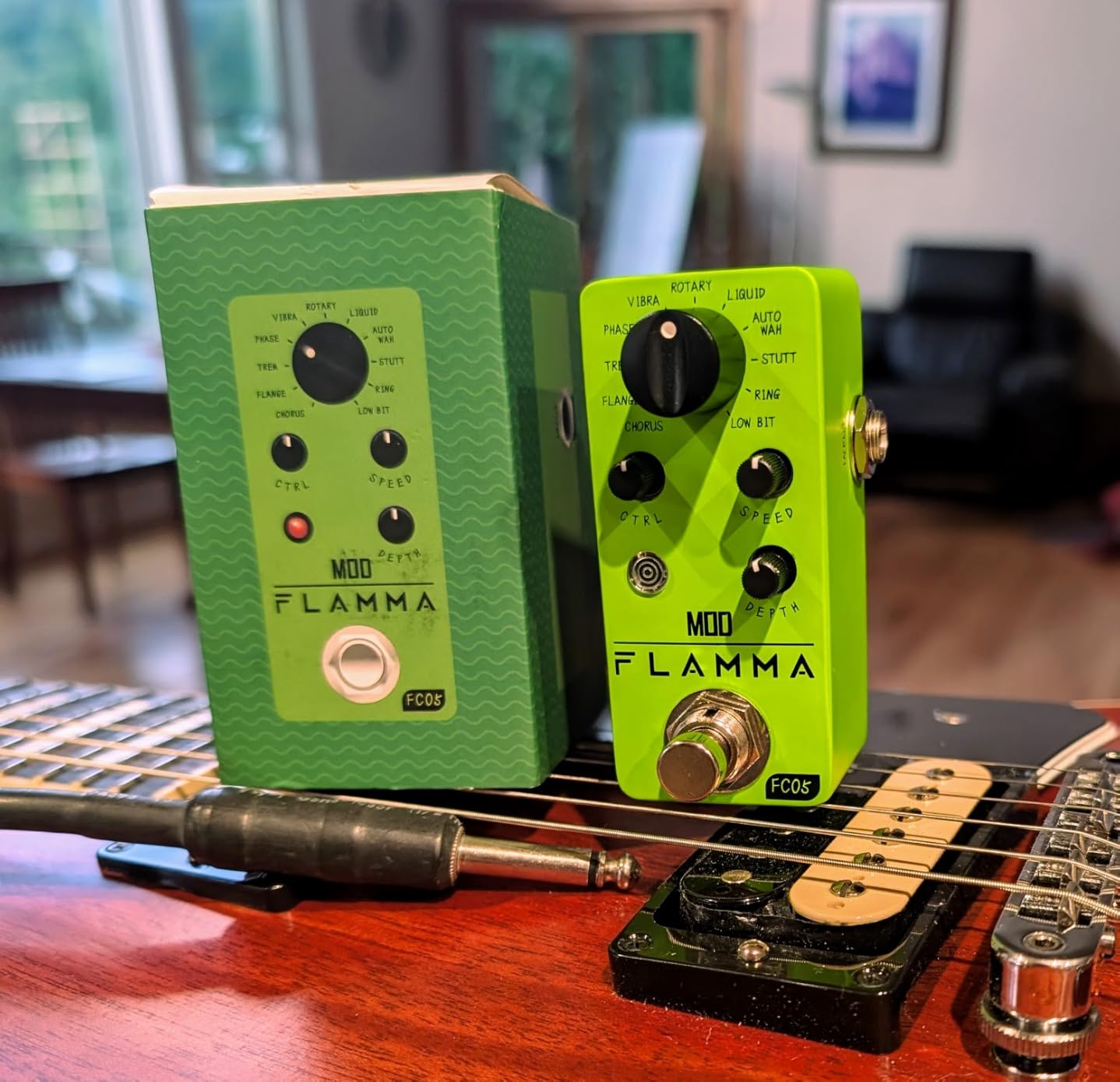 FLAMMA FC05 Modulation Guitar Pedal with Chorus Flanger Tremolo Phaser Vibrato Rotary Liquid Autowah Stutter Ring LowBit customer photo 2