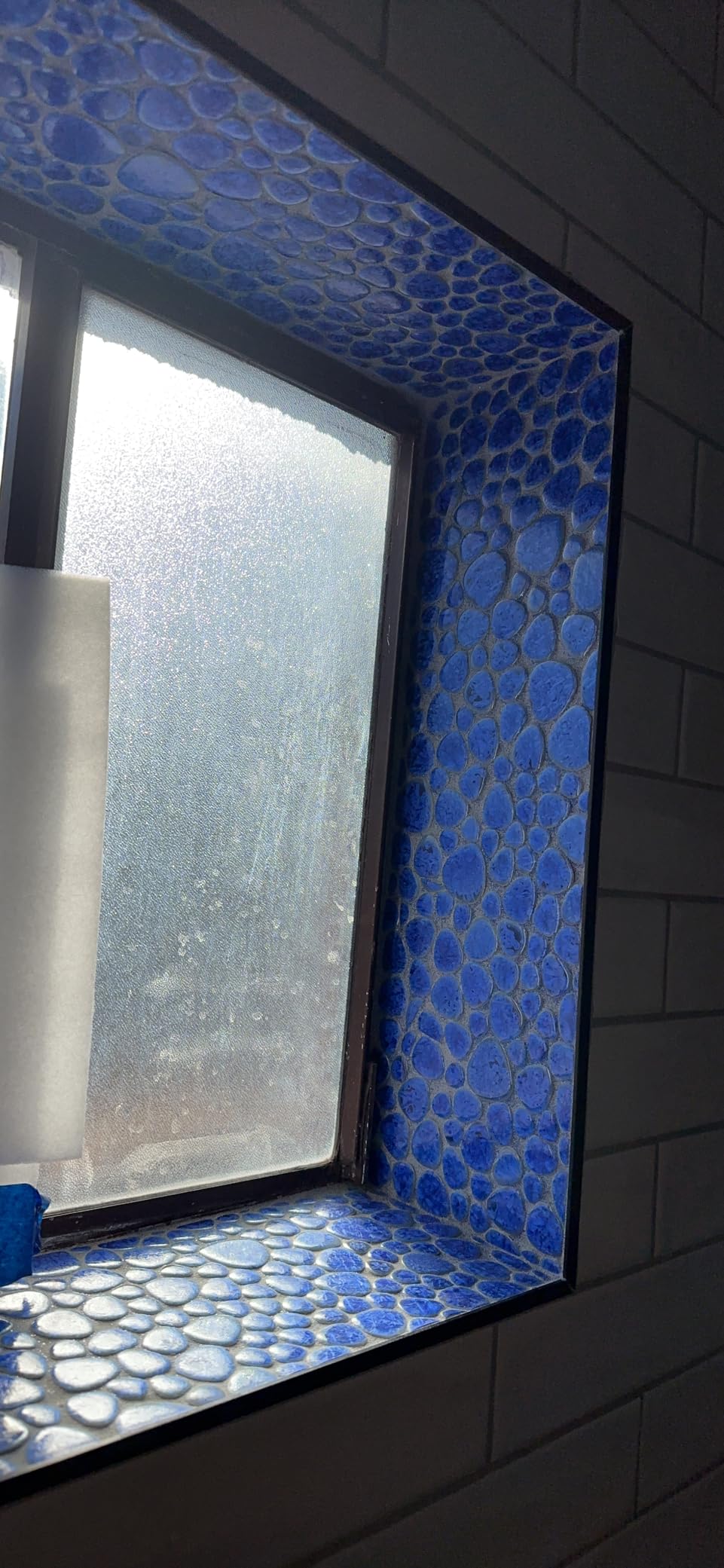 Blujellyfish Pebble Porcelain Tile Fambe Turquoise Green Beige Shower Floor Pool Alley Tiles Mosaic TSTGPT005 (5 Square Feet) customer photo 2