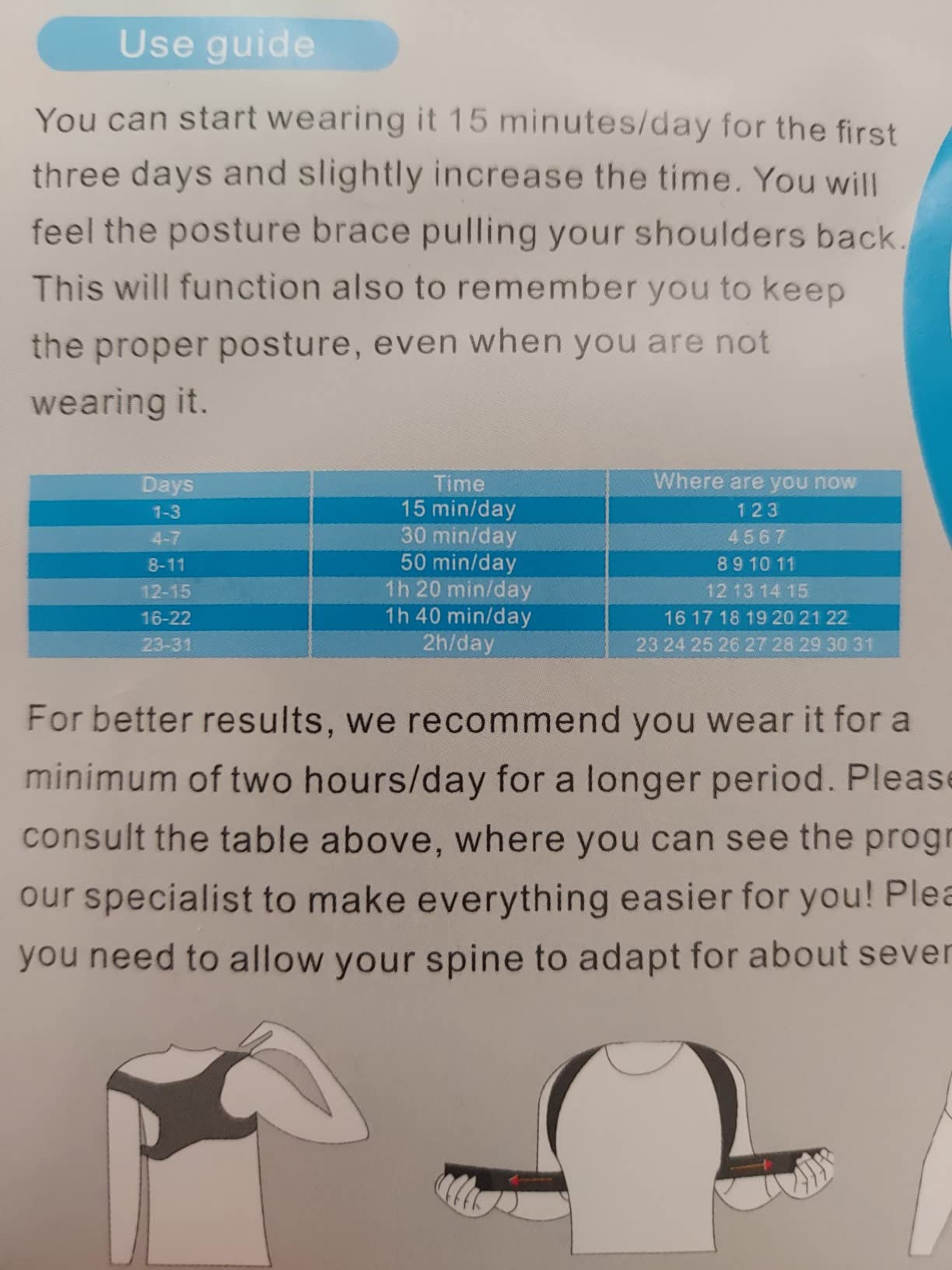 Adjustable Posture Corrector Brace for Men Universal Fit Upper Back, Shoulder & Clavicle Support, Helps Improve Posture & Relieve Neck, Shoulder & Back Pain (Patented Design) customer photo 2