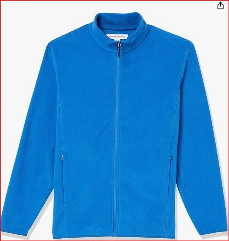 Amazon Essentials Men's Full-Zip Polar Fleece Jacket with Zippered Pockets for Cold Outdoor Weather (Available in Big & Tall) customer photo 2