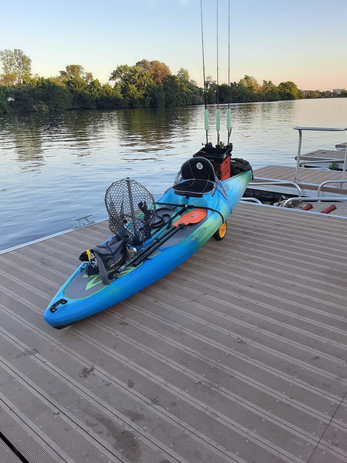 Bonnlo Kayak Car Foldable Aluminum Kayak Trailer with 10'' Solid Tires, Universal Kayaks Wheel Cart Dolly for Canoe, Paddle Board, Boat, Float Mats, Jon Boat customer photo 2