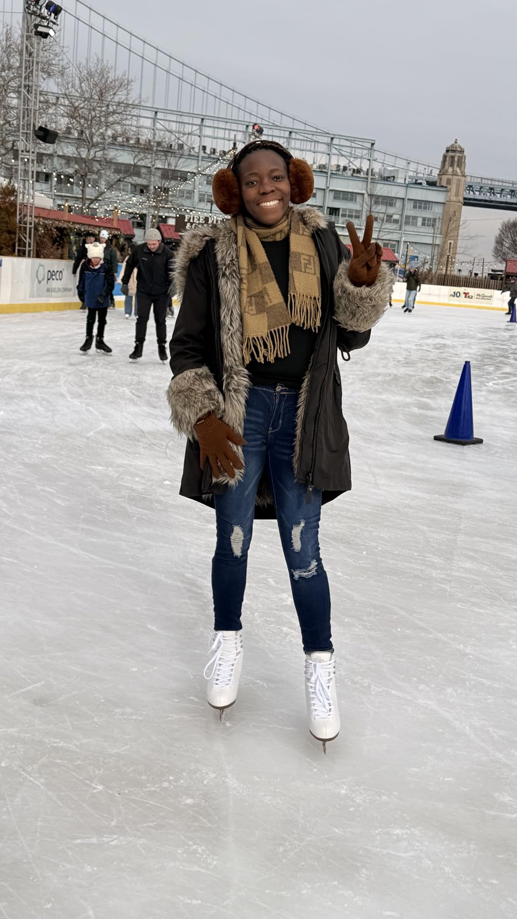 Rollerblade Bladerunner Ice Diva Women's Adult Figure Skates, White and Rose Gold, Ice Skates customer photo 1
