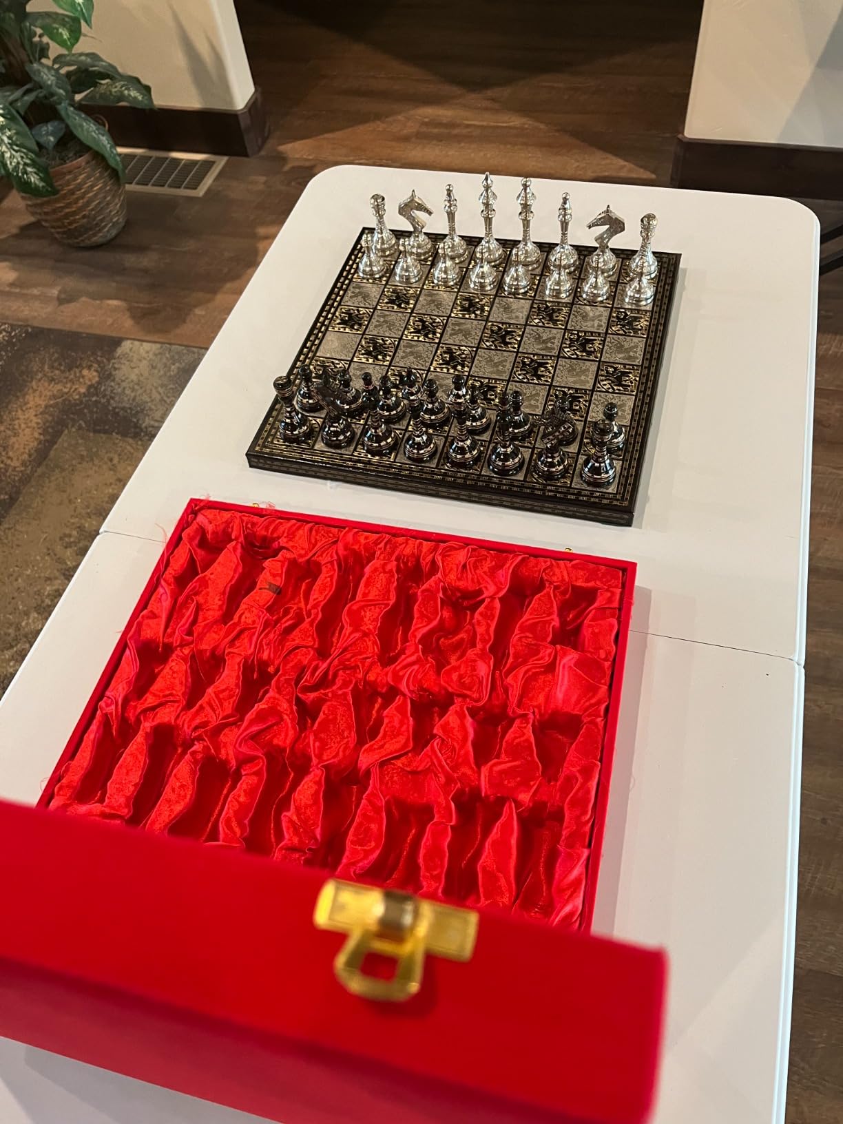 Luxury & Decorative Premium Chess Board Game Set | 14 x 14 Inches | Multicolor | Collectible & Handmade Chess Set for Professionals by INDUS LIVING customer photo 1