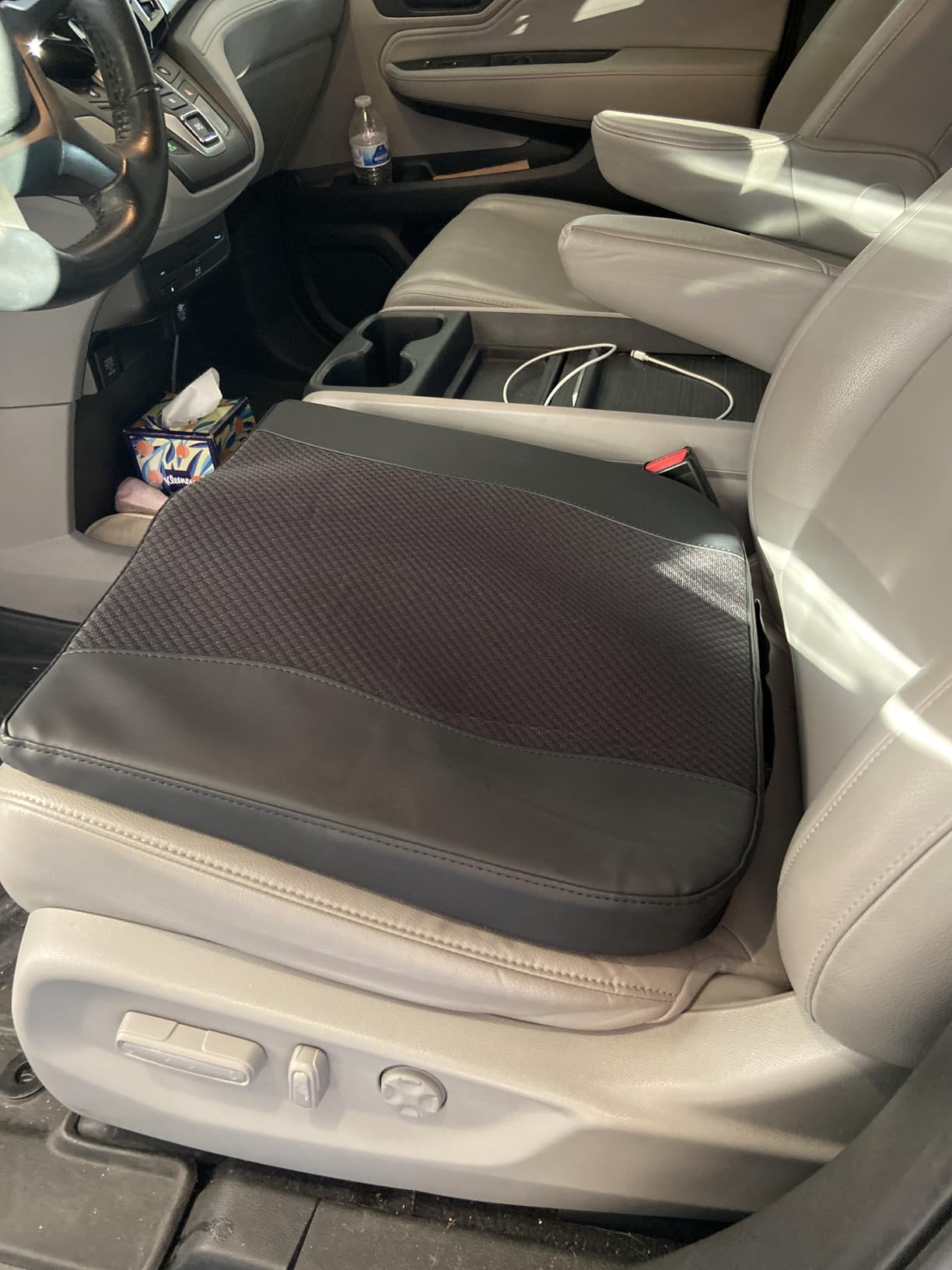 Lofty Aim Car Seat Cushion, Memory Foam Car Seat Cushions for Long Driving | Comfy Car Seat Pillow for Pain Relief, Driver Seat Cushion Adds Height, Butt Cushion for Car, Truck, Office Chair, Black customer photo 2