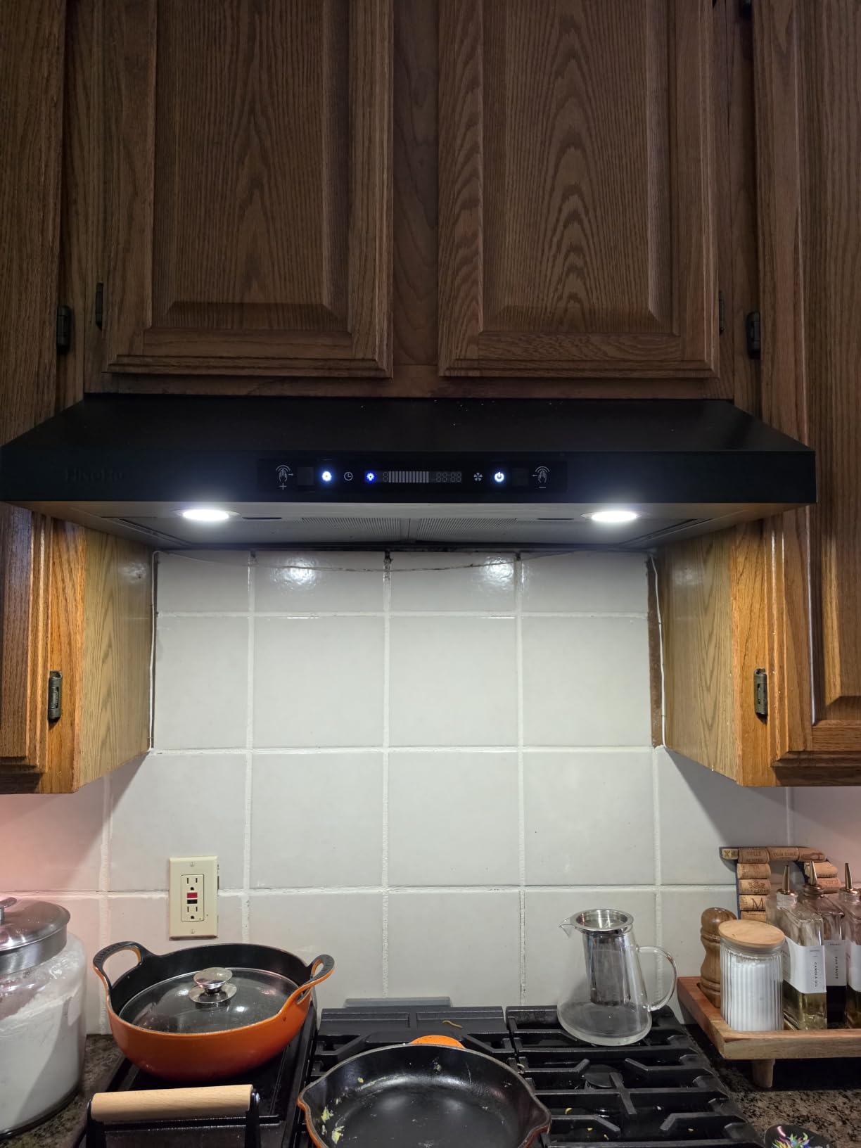 30 Inch Under Cabinet Range Hood with 1200 CFM, 3 Speed Gesture Sensing | Ducted Kitchen Vent Hood & Touch Control Panel, Stainless Steel Stove Vent Hood with 2 LED Lights customer photo 2