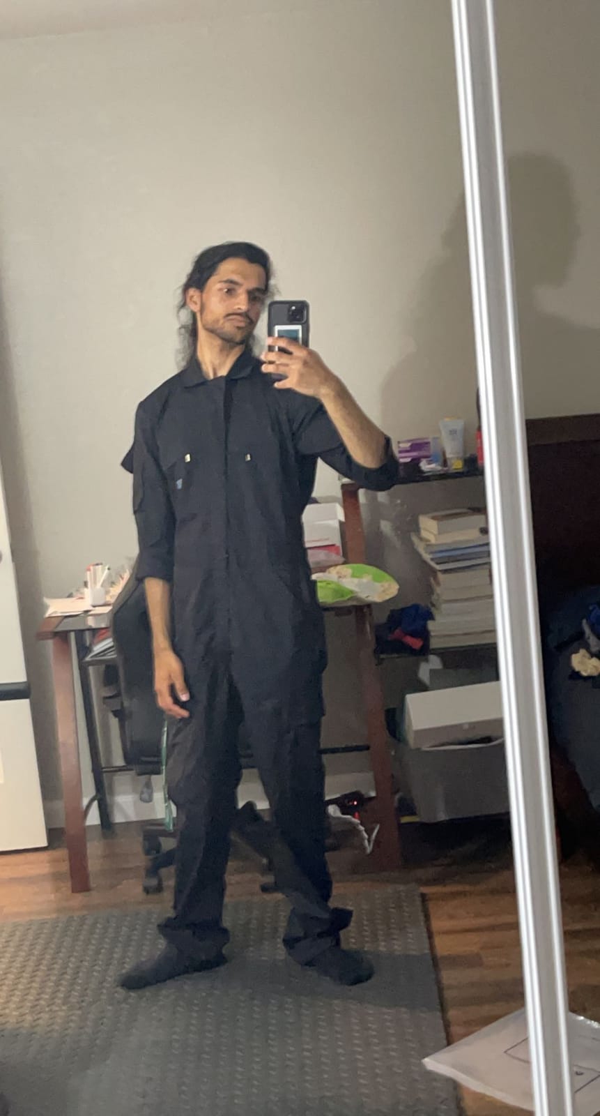 HISEA Men's Long Sleeve Coverall, Twill Mechanic Work Jumpsuit with Pockets | Stain and Wrinkle Resistant, Lightweight, Industrial Uniform Fit, Utility Work Wear customer photo 1
