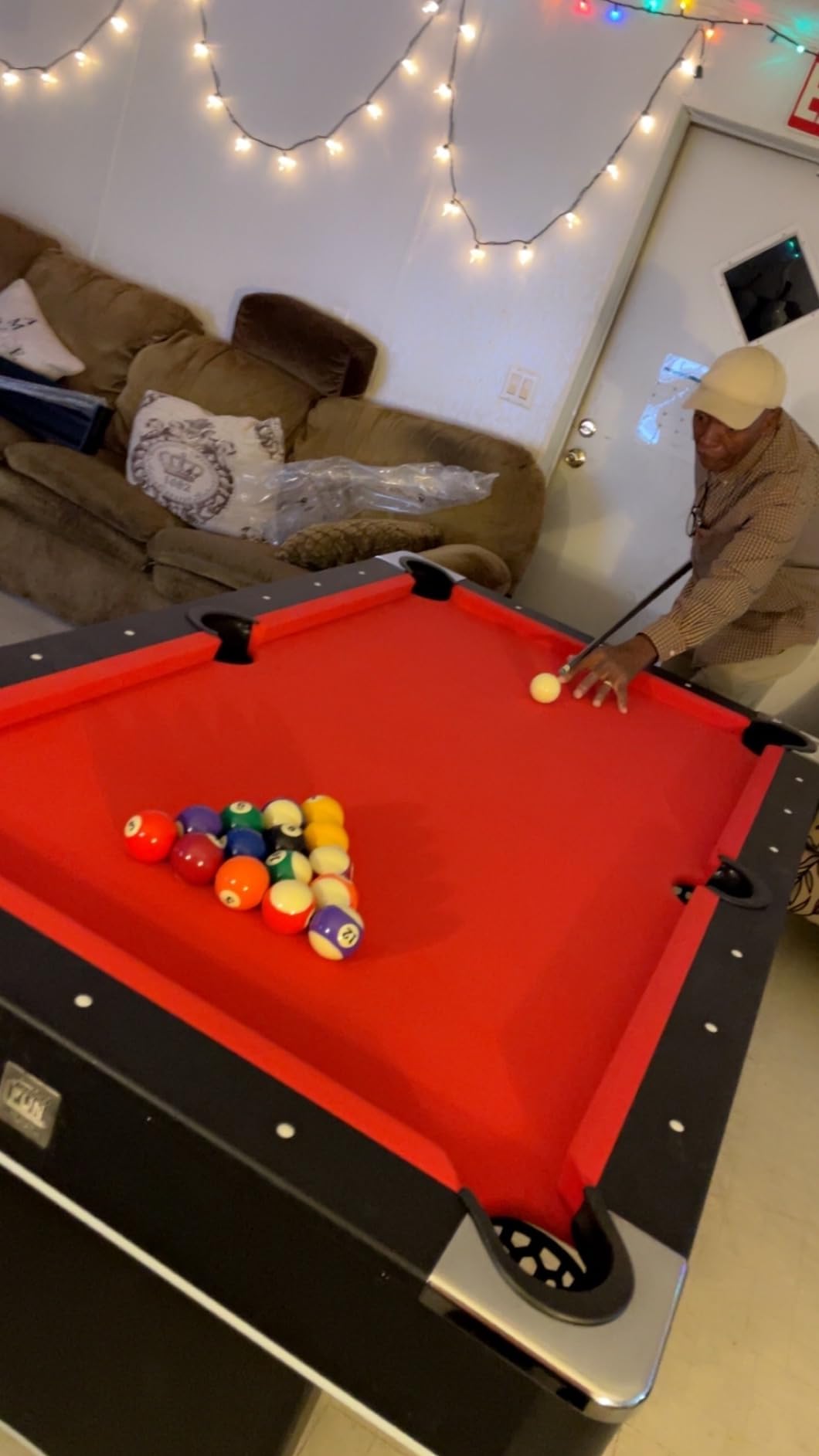Freetime Fun 6 FT Pool Table, No Assembly, Portable, Includes Billiard Tables Accessories- 2 Pool Cues, Set of Balls, Triangle, Pool Table Brush, Chalk customer photo 1