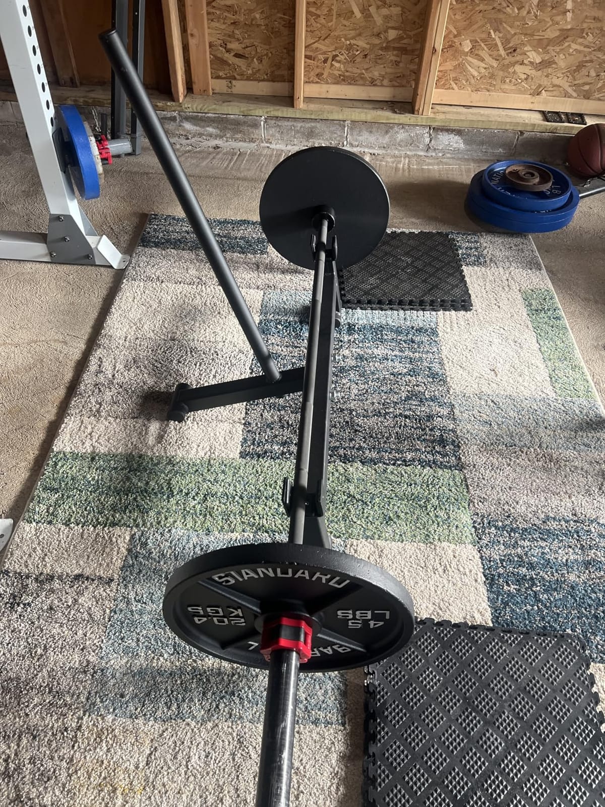 Titan Fitness Full Deadlift Barbell Jack Stand, 2000 LB Capacity, Elevated Lift for Easy Loading and Unloading Barbell Weight Plates, Weight Training, Deadlift Exercises, Powerlifting, Home Gym customer photo 1