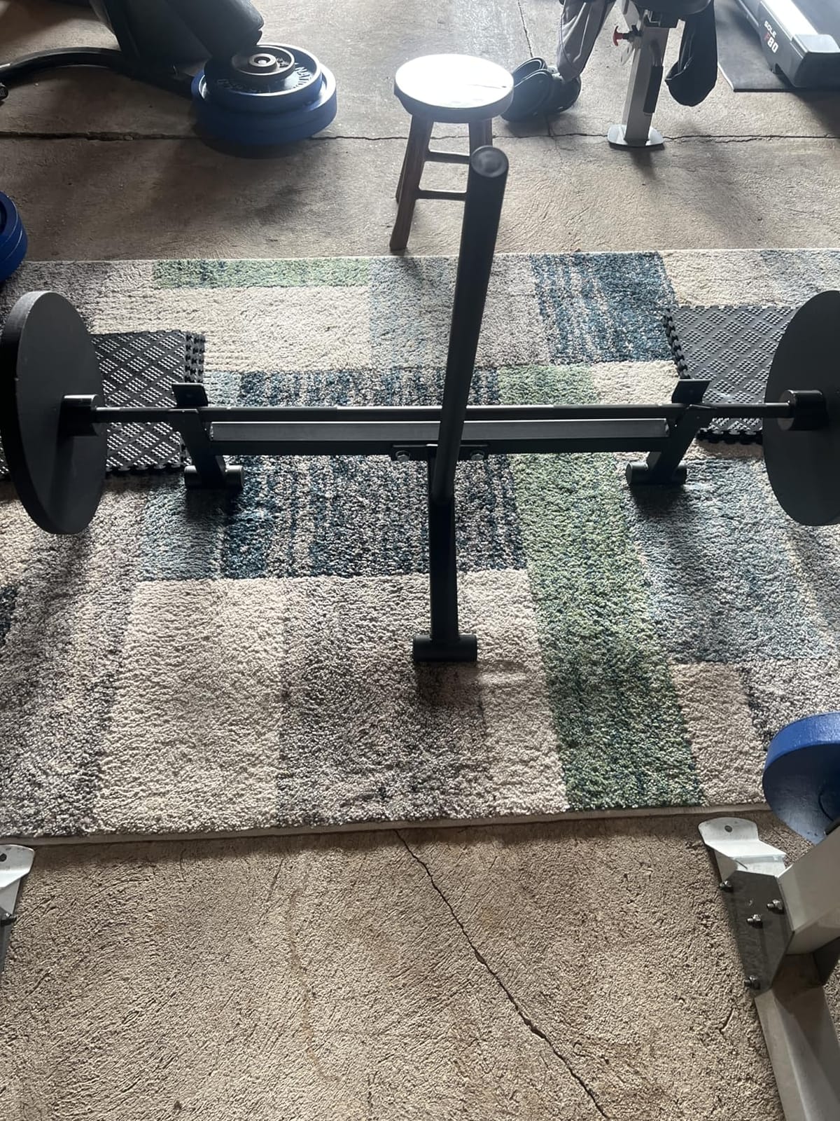 Titan Fitness Full Deadlift Barbell Jack Stand, 2000 LB Capacity, Elevated Lift for Easy Loading and Unloading Barbell Weight Plates, Weight Training, Deadlift Exercises, Powerlifting, Home Gym customer photo 2