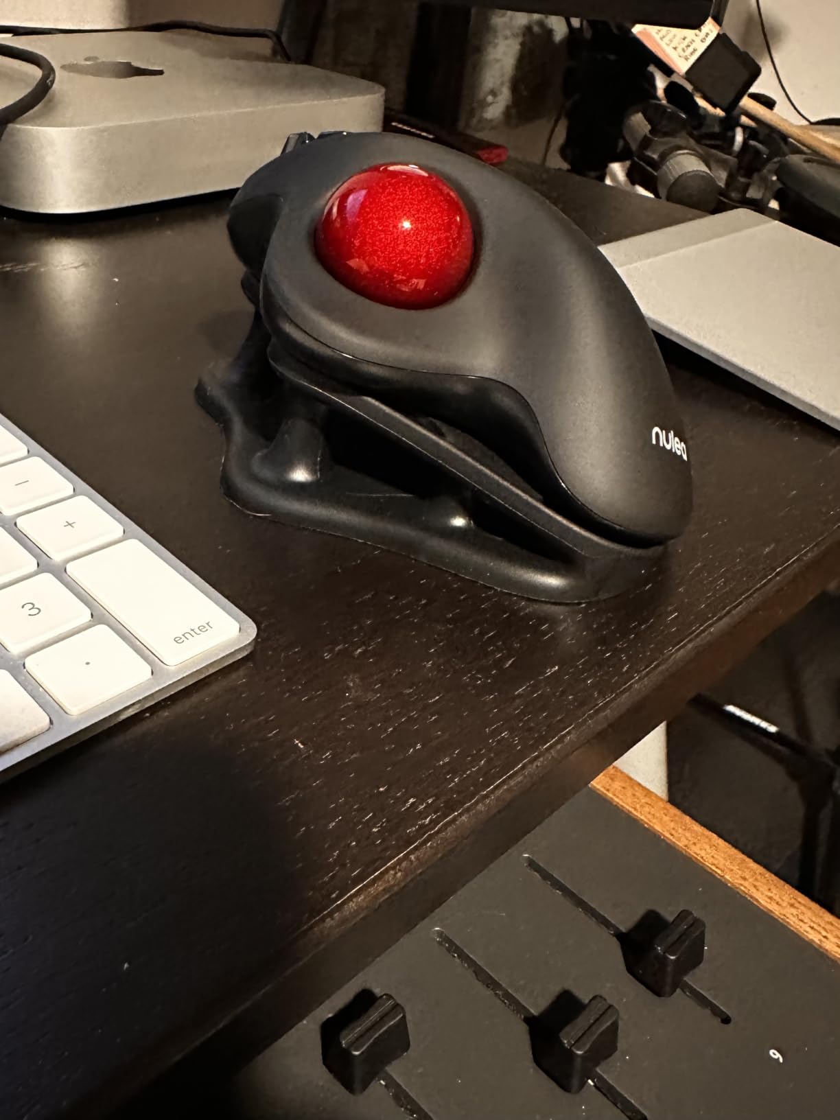 Nulea M501 Wireless Trackball Mouse Ergonomic Thumb Control, 4 DPI Levels | Rechargeable mouse with bluetooth USB receiver, 3 device use, smooth tracking, compatible with PC Mac Windows customer photo 1